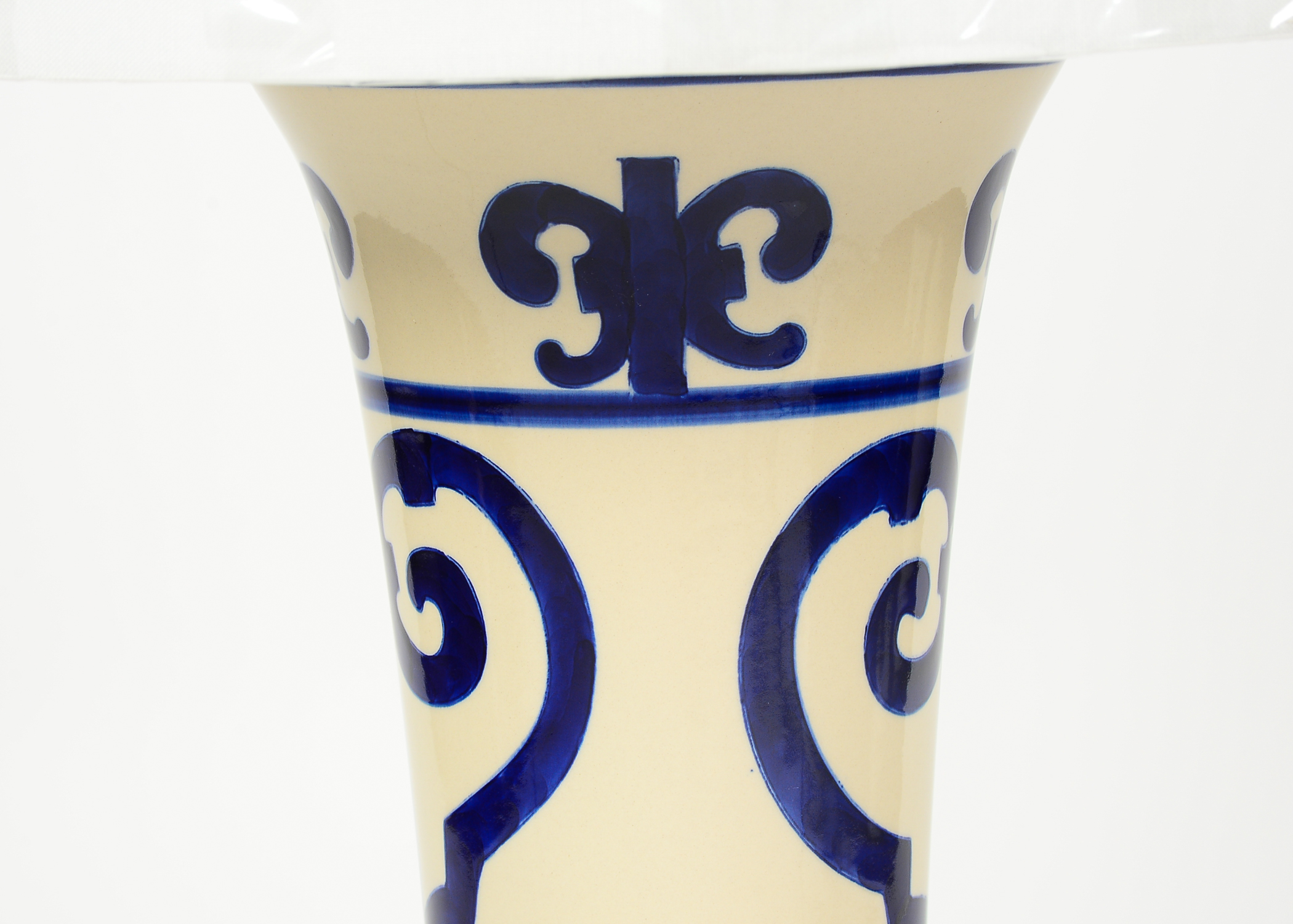 Pair of Blue and White Ceramic Table Lamps