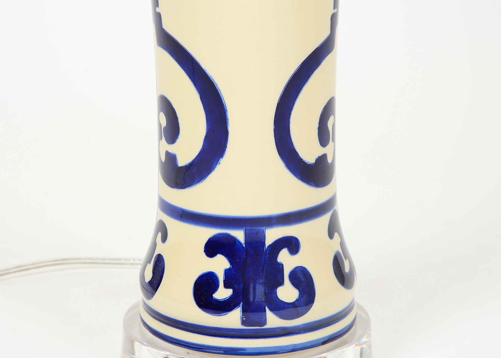 Pair of Blue and White Ceramic Table Lamps