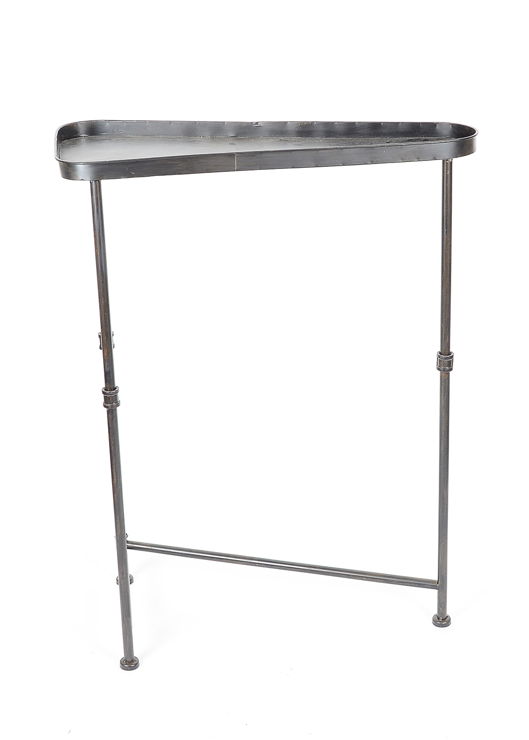 Trio of Triangular Metal Nesting Tables