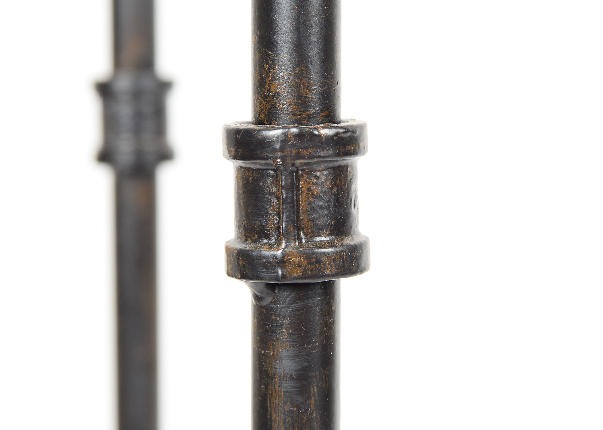 Trio of Triangular Metal Nesting Tables