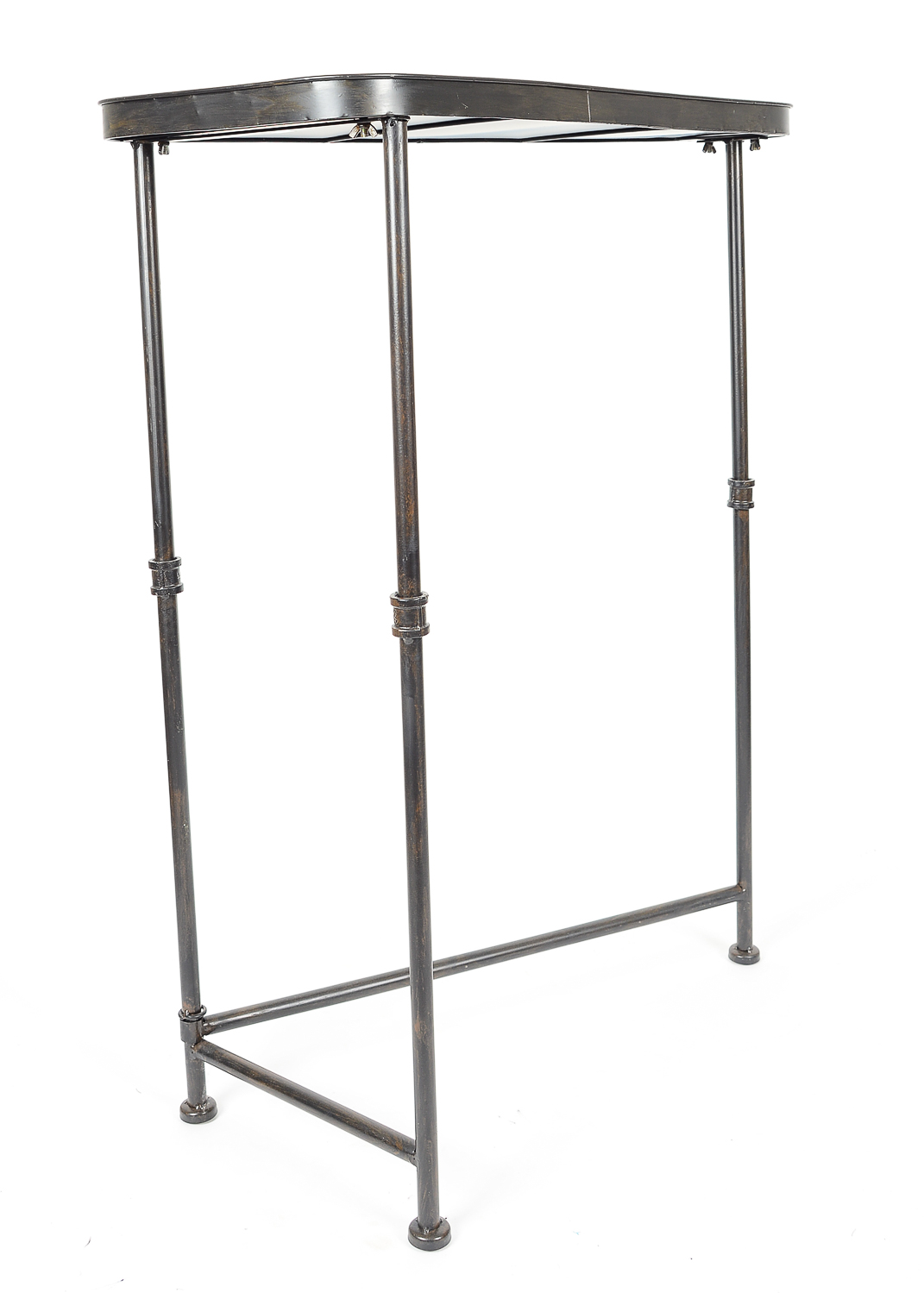 Trio of Triangular Metal Nesting Tables