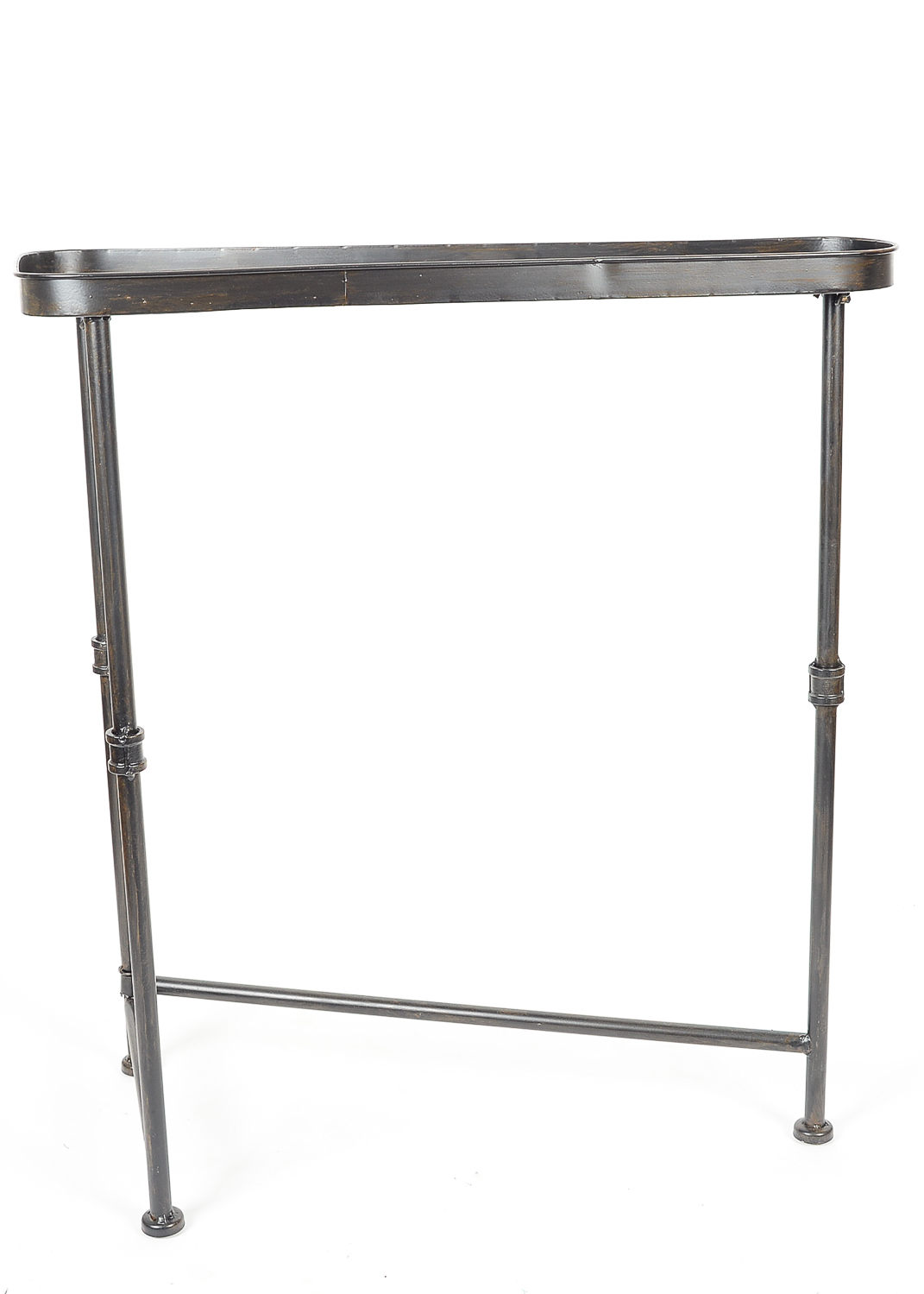 Trio of Triangular Metal Nesting Tables