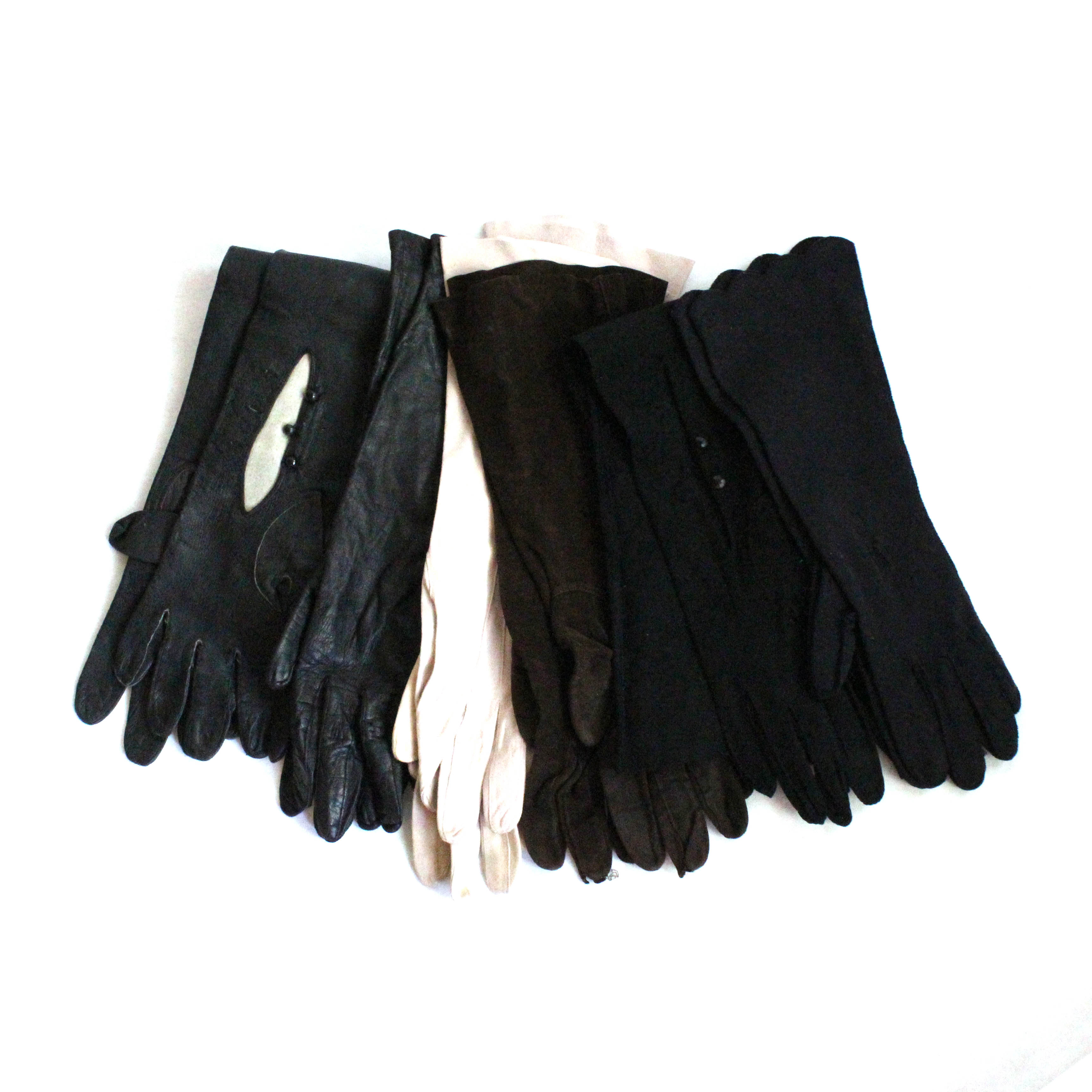 Collection of Vintage Suede and Leather Gloves
