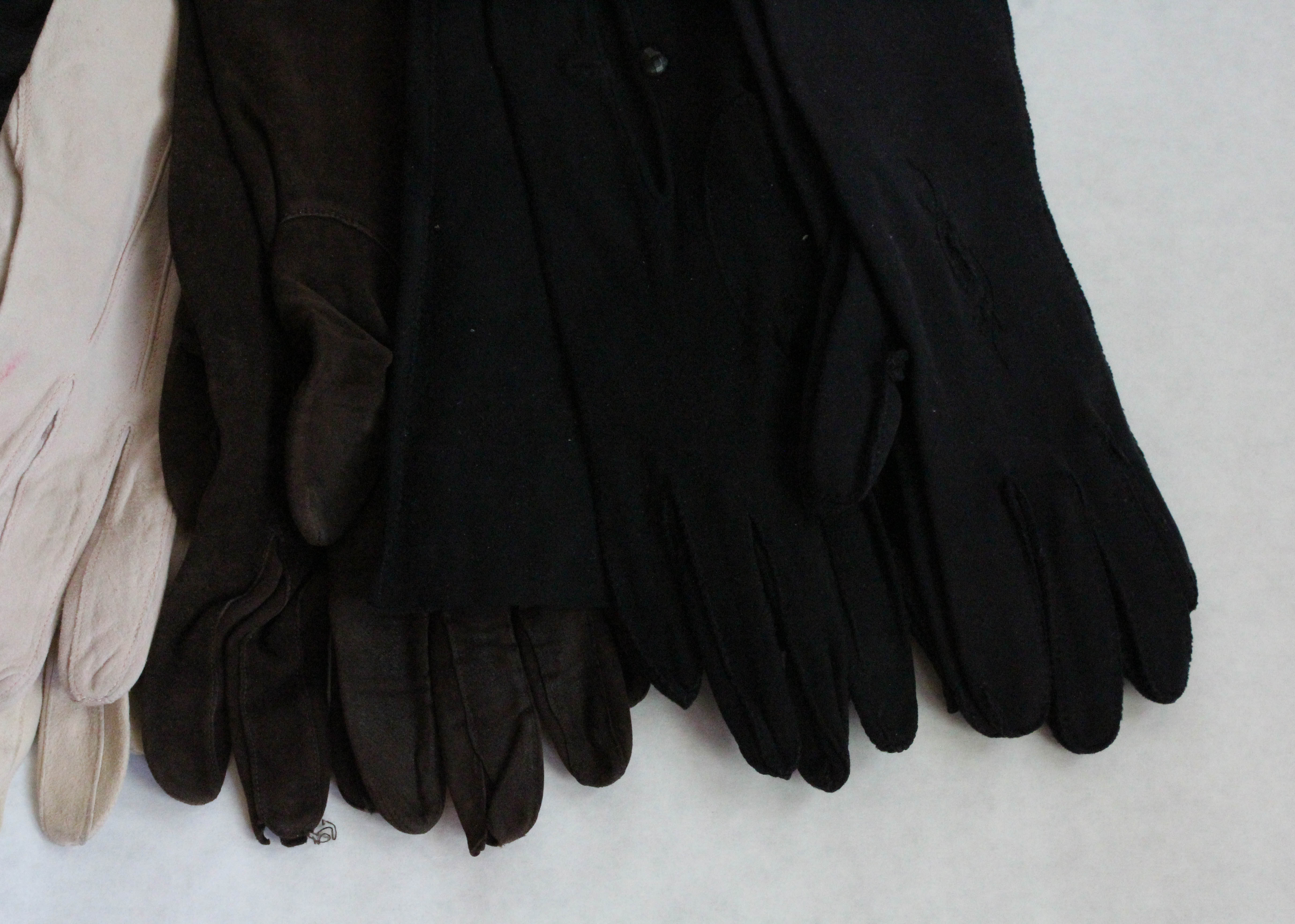 Collection of Vintage Suede and Leather Gloves