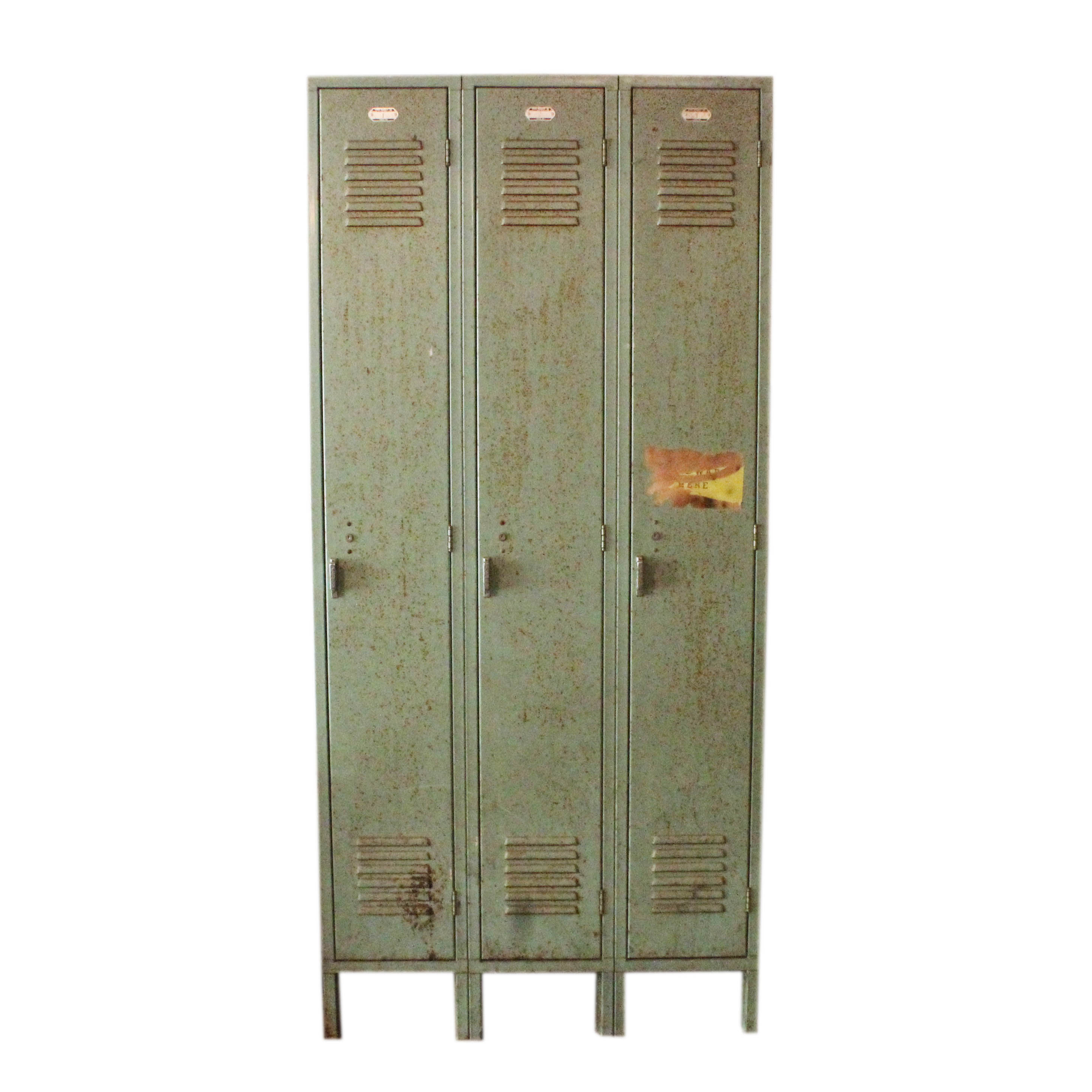 Trio of Vintage Penco Metal School Lockers