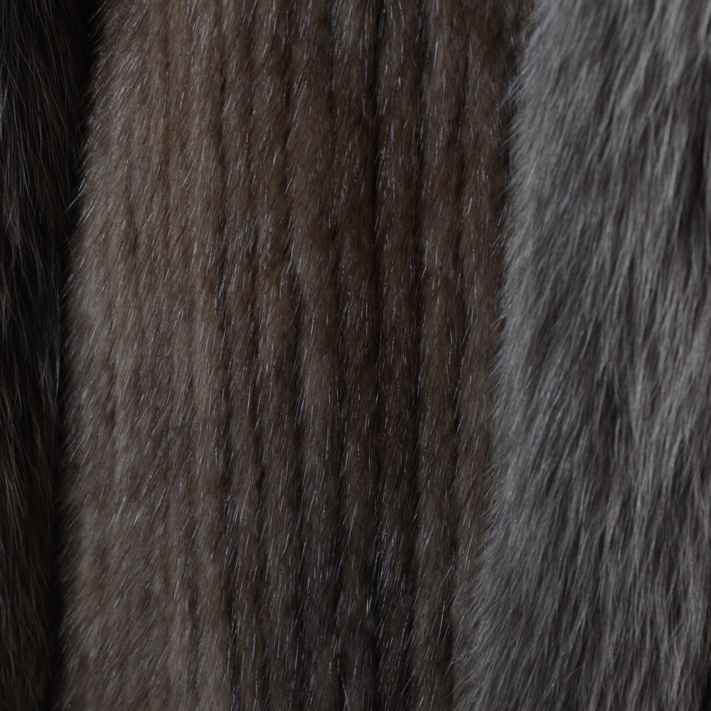 Alaskan Custom Built Furs of Kansas City Muskrat and Fox Fur Coat