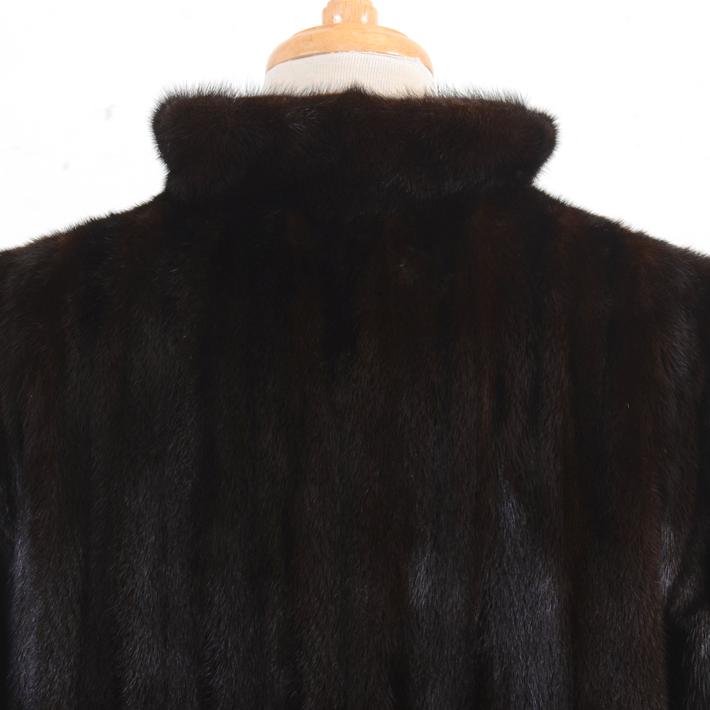Sekas Bros. of New York Full Length Ranch Mink Fur Coat