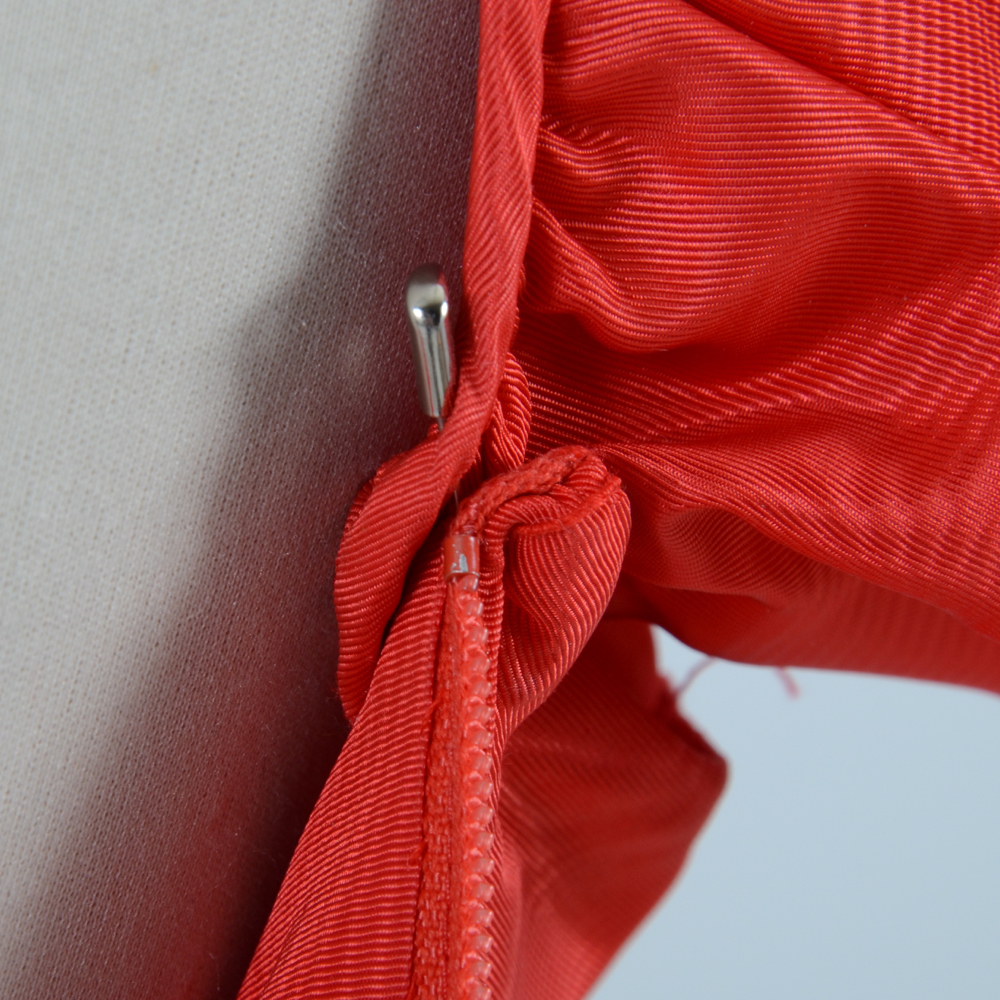 Rose Taft for Couture Fashions Red Moire Formal Dress