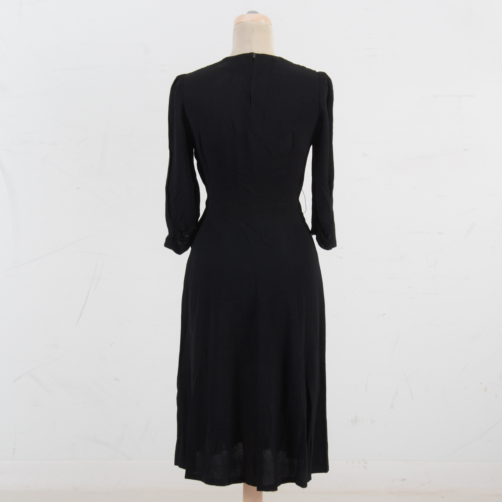 Women's 1940s Vintage Crepe Dress