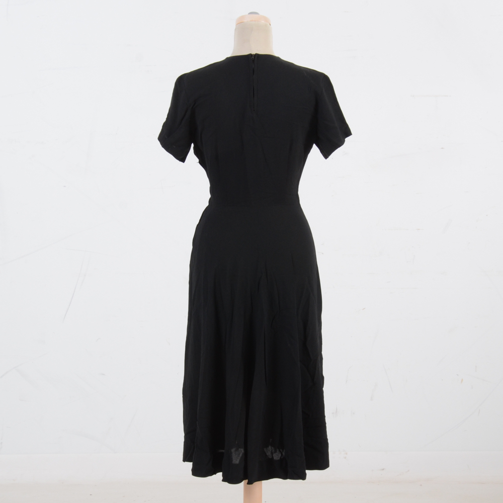 1940s Vintage Elinor Gay Crepe Dress