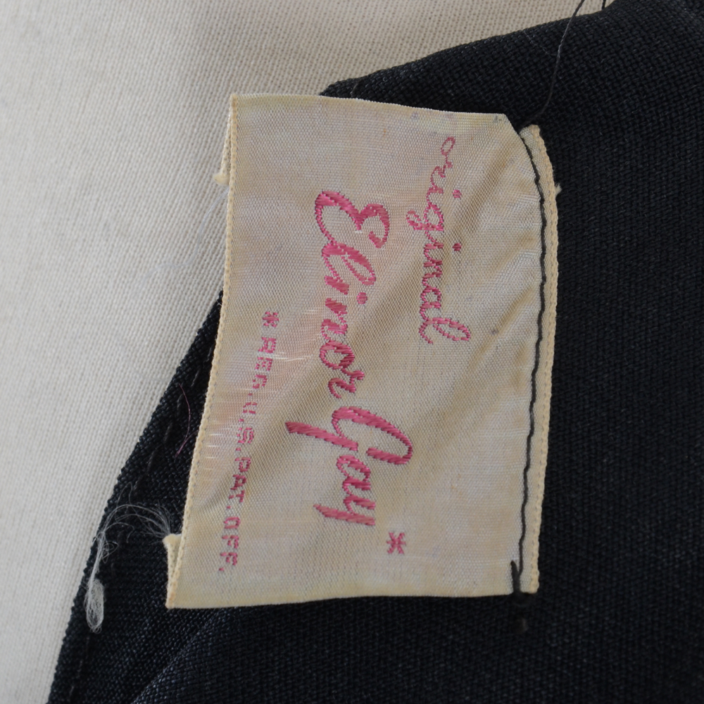 1940s Vintage Elinor Gay Crepe Dress