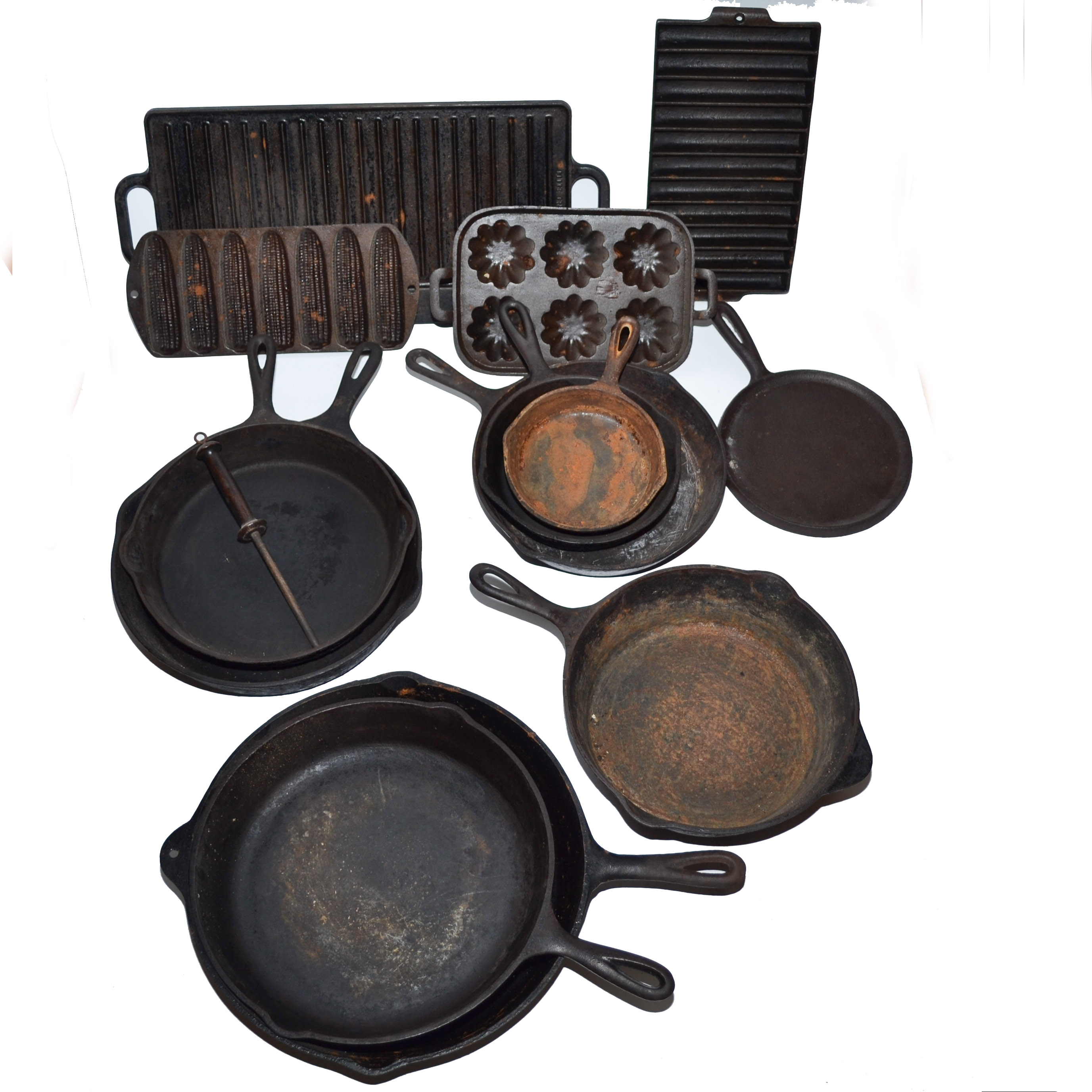 Collection of Cast Iron Cook Ware