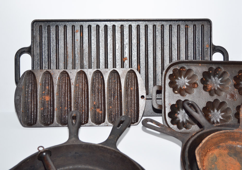 Collection of Cast Iron Cook Ware