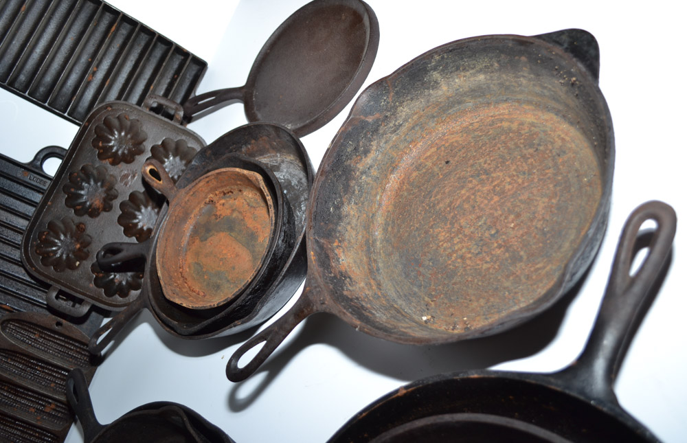 Collection of Cast Iron Cook Ware