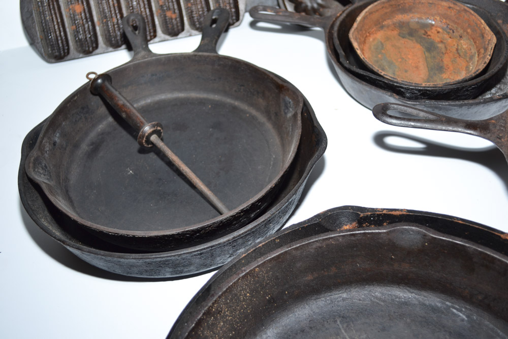 Collection of Cast Iron Cook Ware