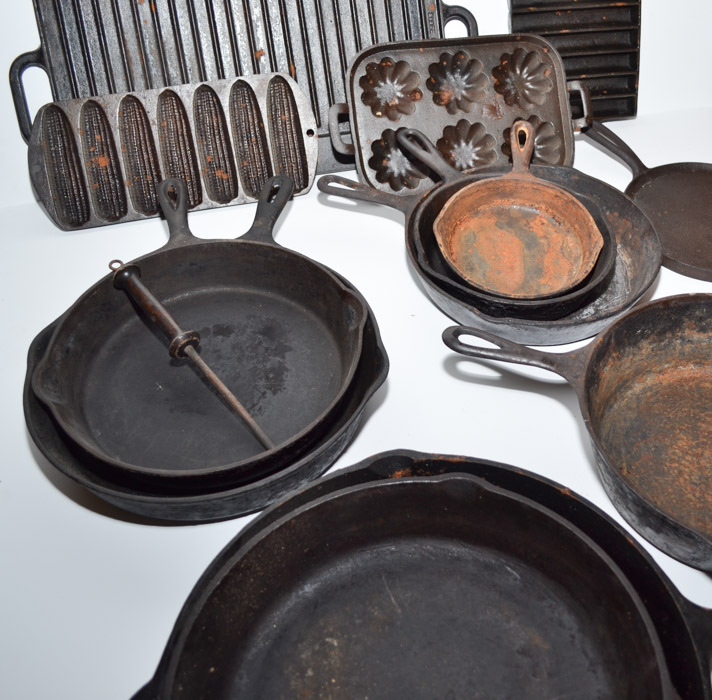 Collection of Cast Iron Cook Ware