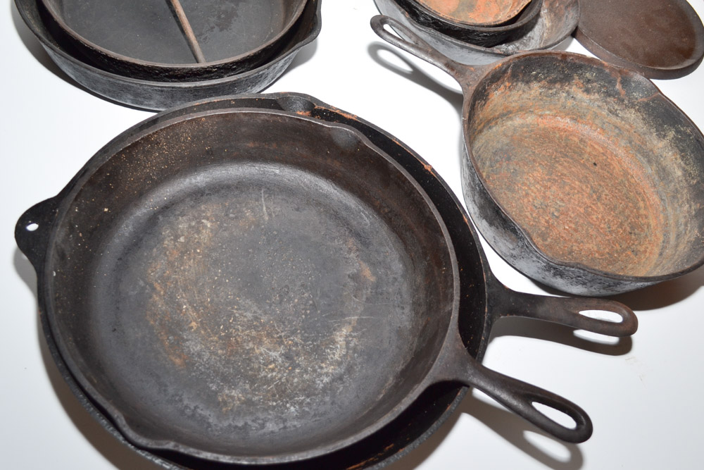 Collection of Cast Iron Cook Ware