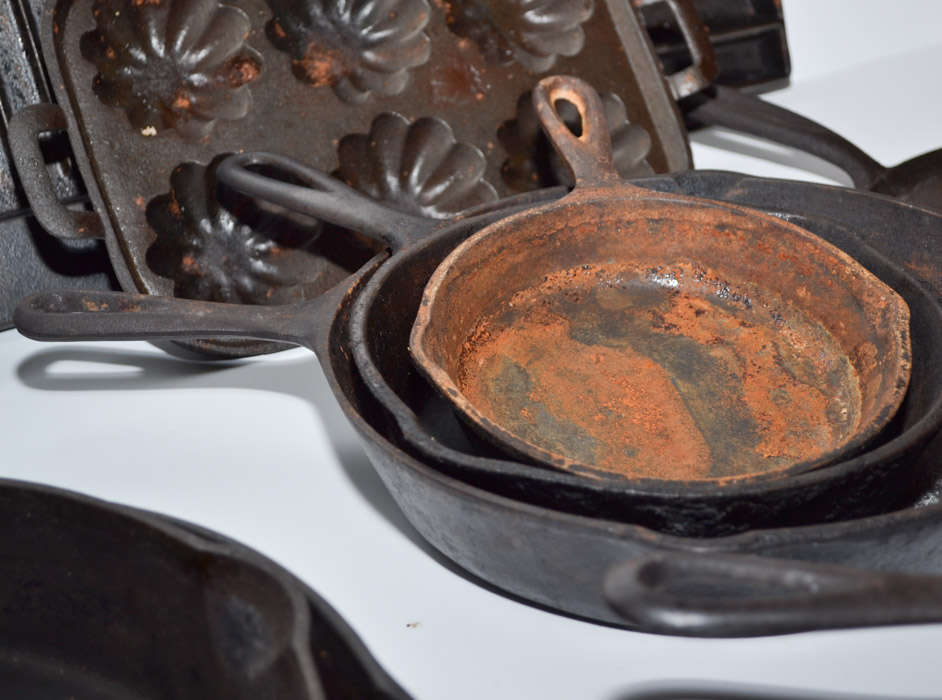 Collection of Cast Iron Cook Ware