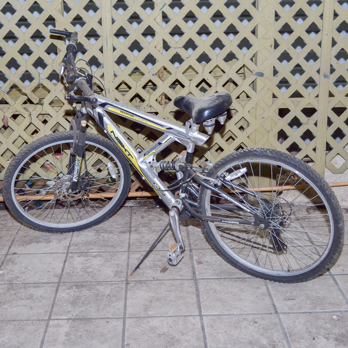 Next 2x dual sale suspension mountain bike