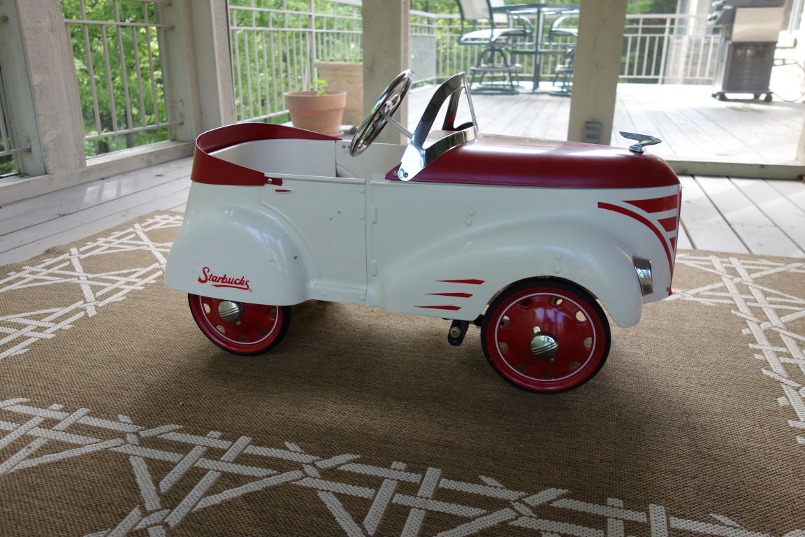 Rare Limited Edition Starbucks Gendron Child's Pedal Car