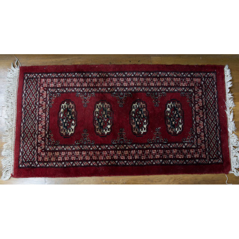 Hand Woven Afghan Bokhara Accent Rug