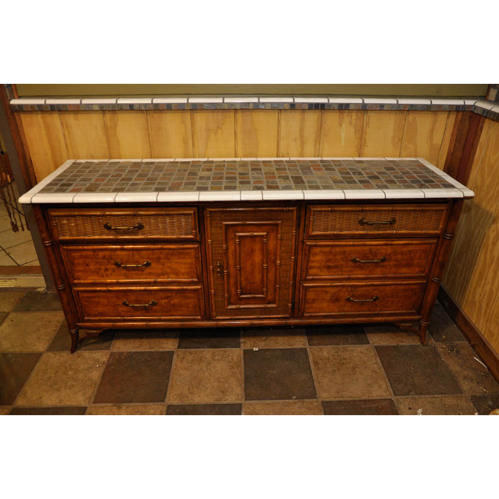 Tile Top Stanley Furniture Dresser