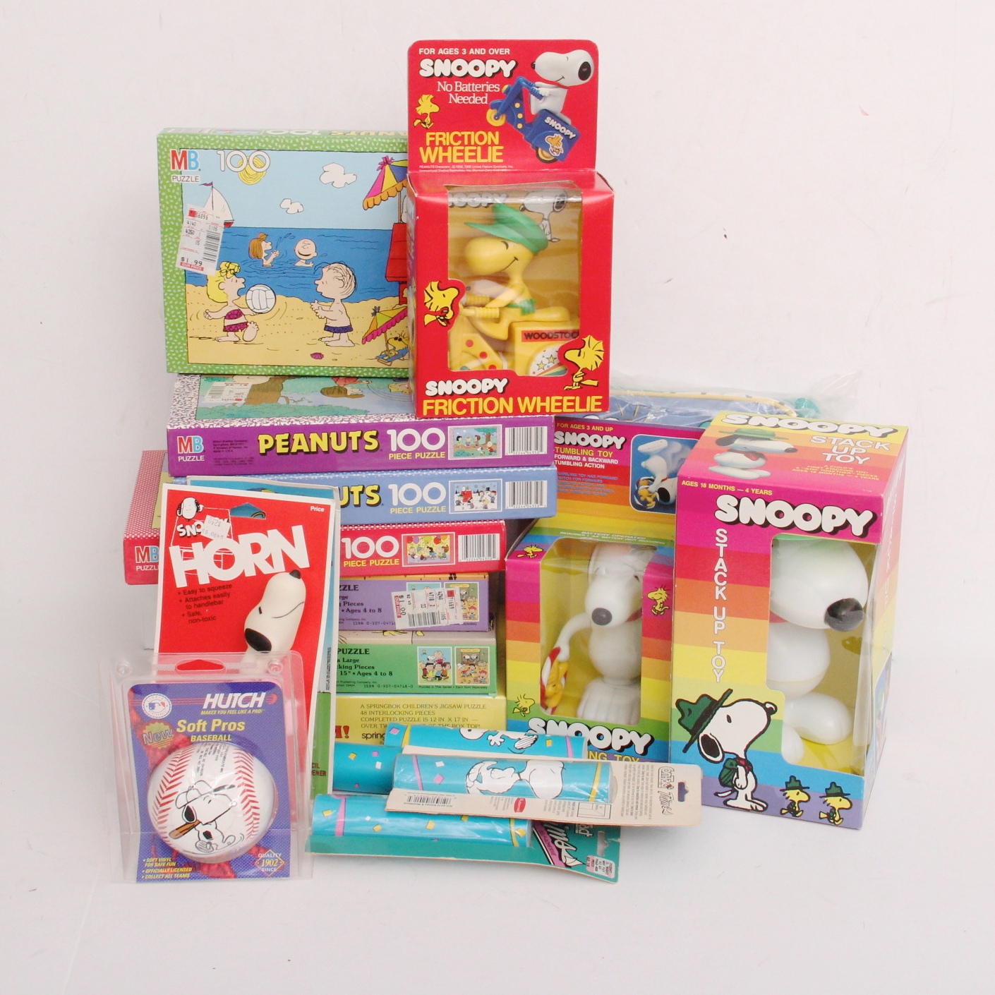 Collection of New Snoopy and Woodstock Toys