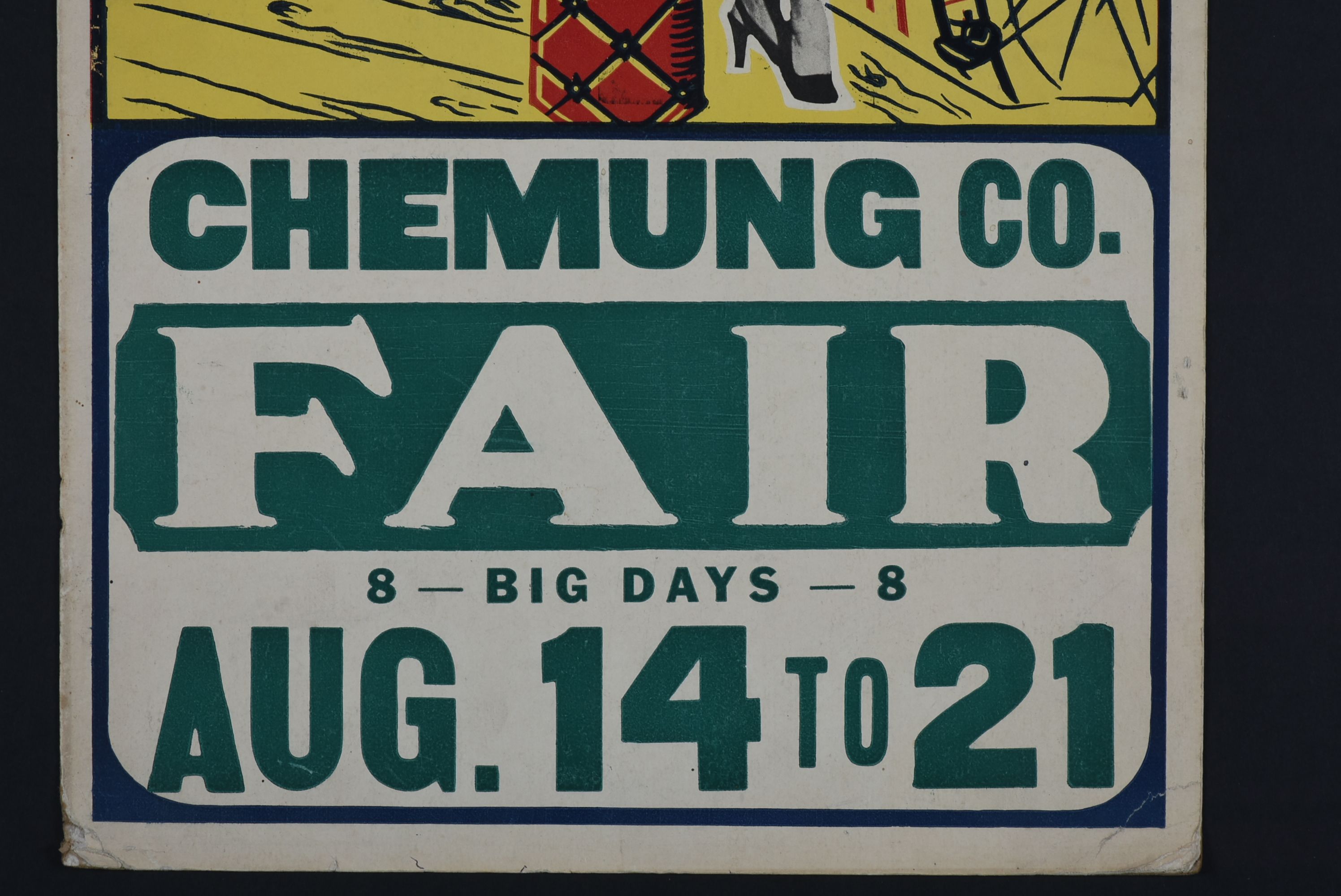 Vintage County Fair Advertsing Sign