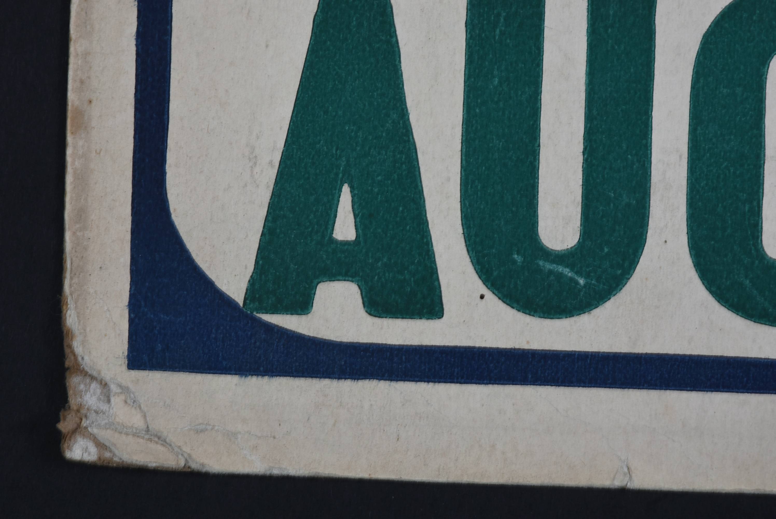 Vintage County Fair Advertsing Sign