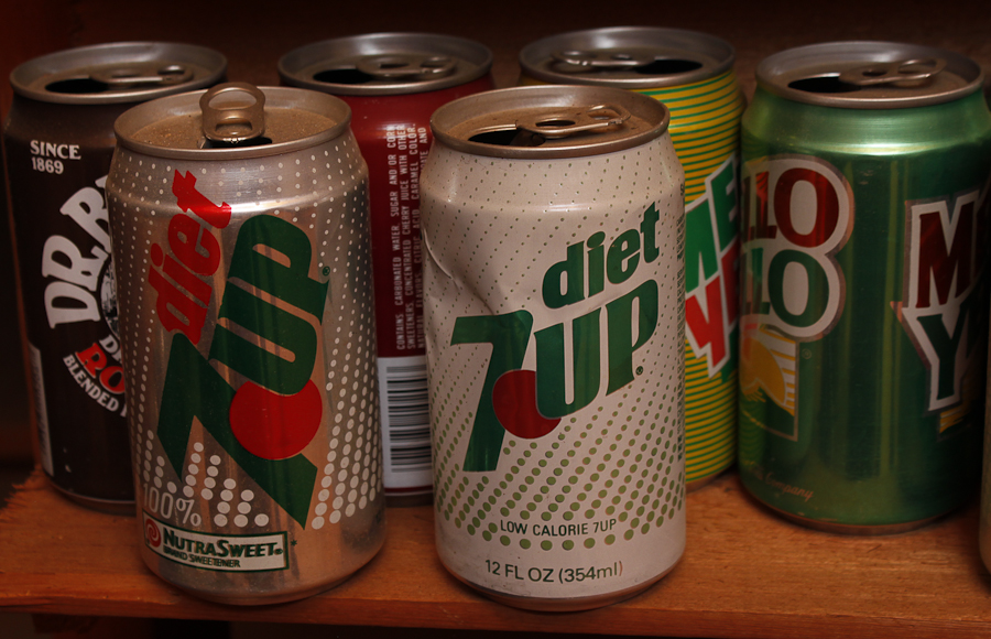 Collection of Vintage Soda Cans