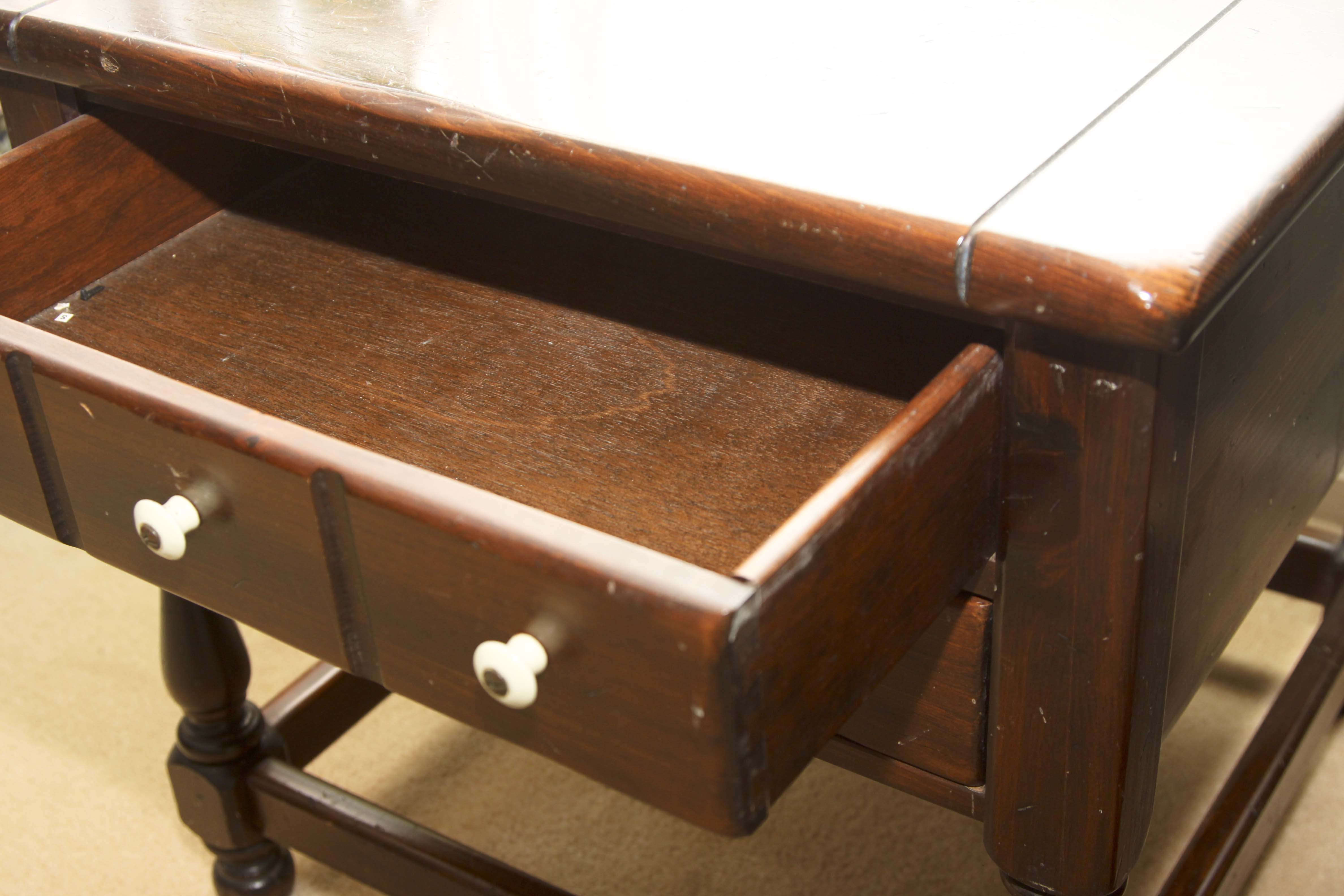 Pair of Vintage Ethan Allen End Tables 'Old Tavern Collection'