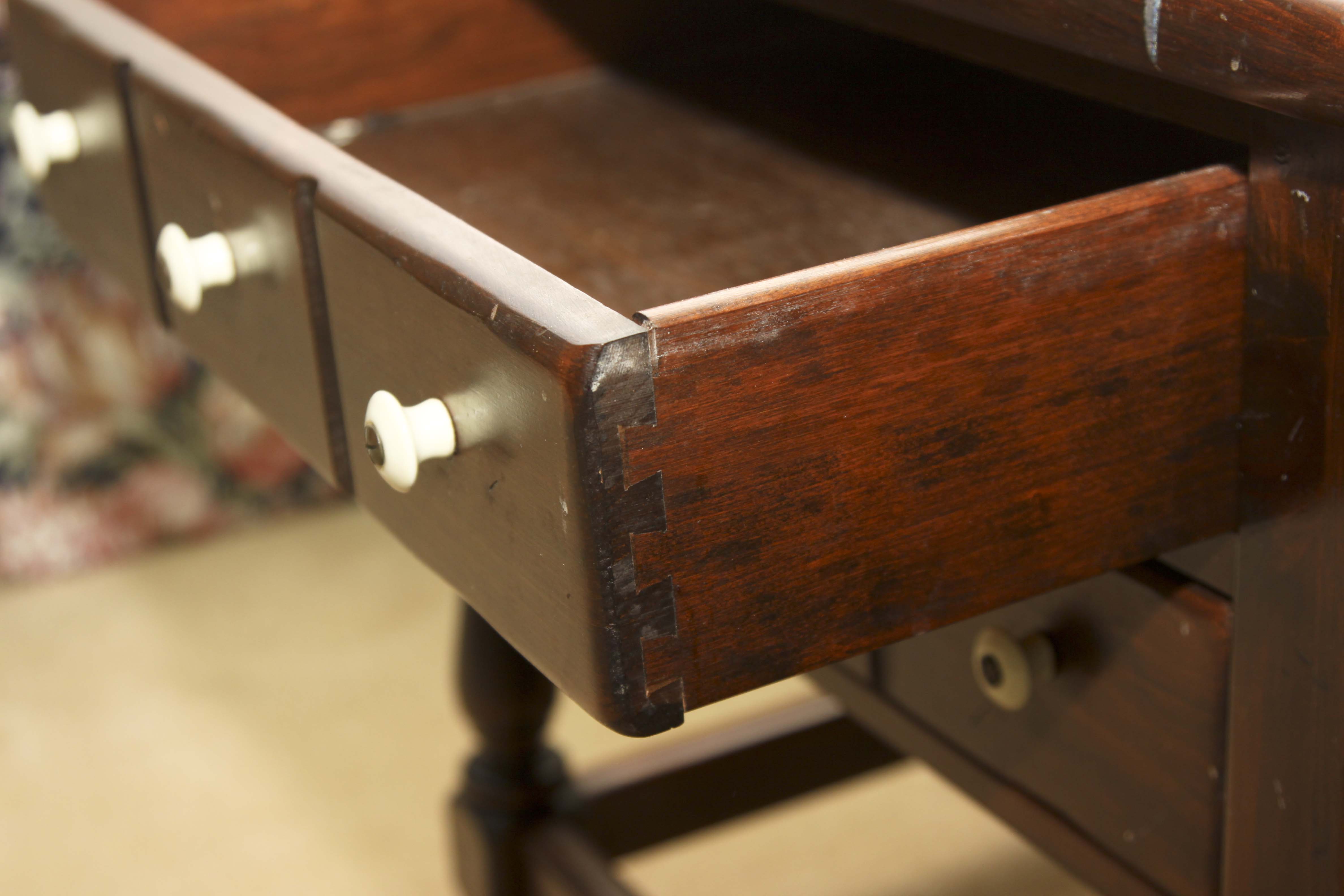 Pair of Vintage Ethan Allen End Tables 'Old Tavern Collection'