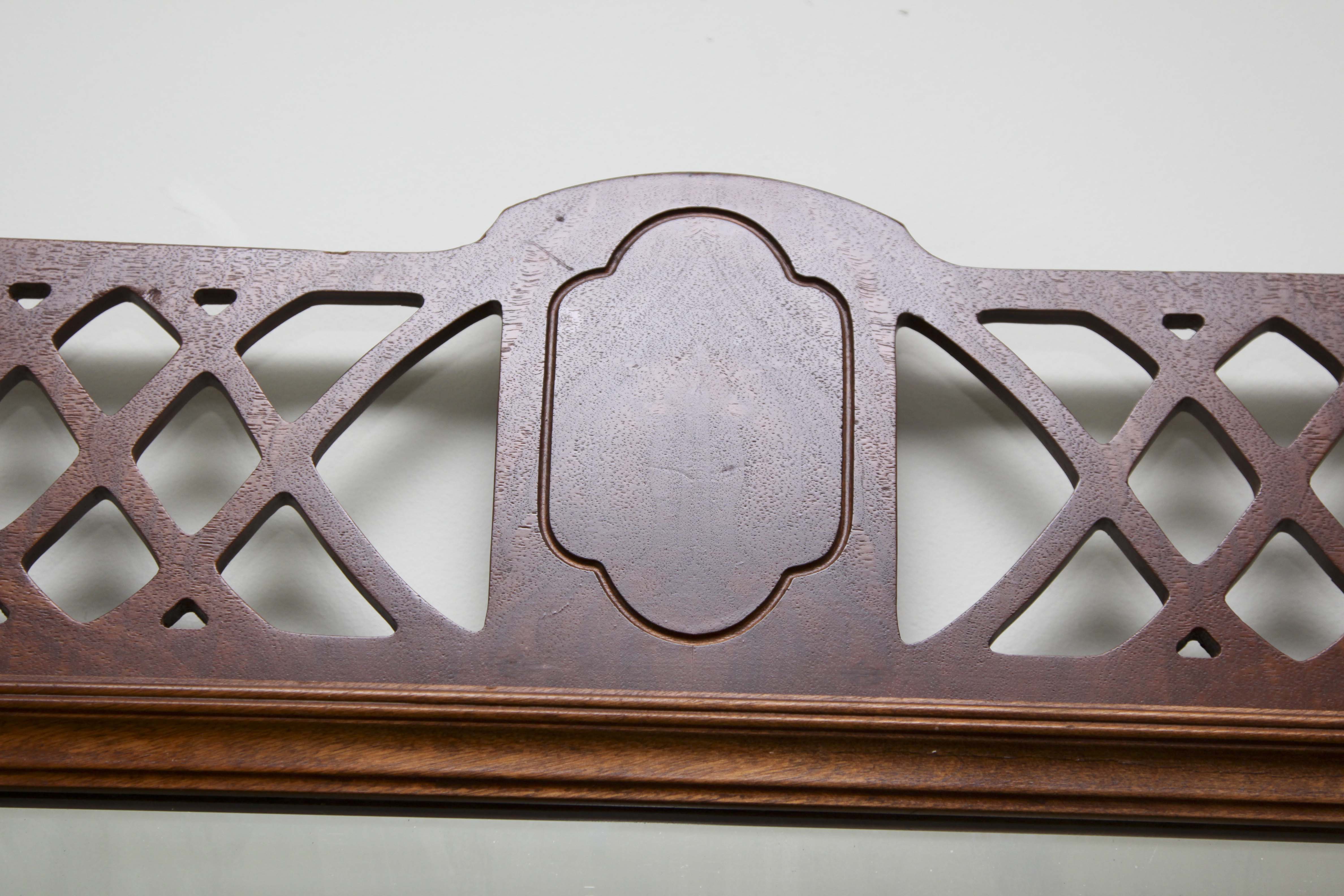 Wood Nighsttand and Wall Mirror