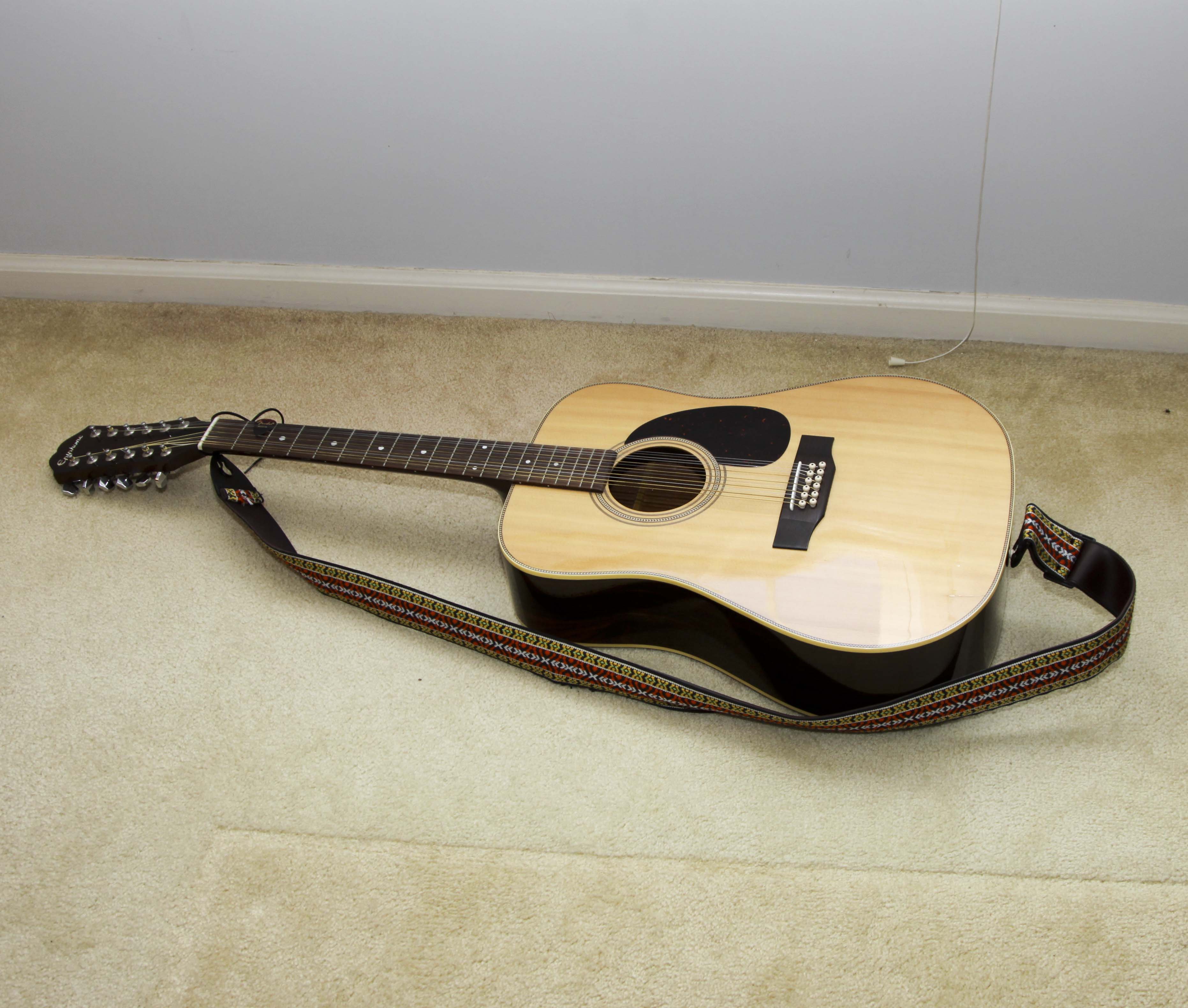 Epiphone Acoustic Guitar With Case Model PR-715-12-N