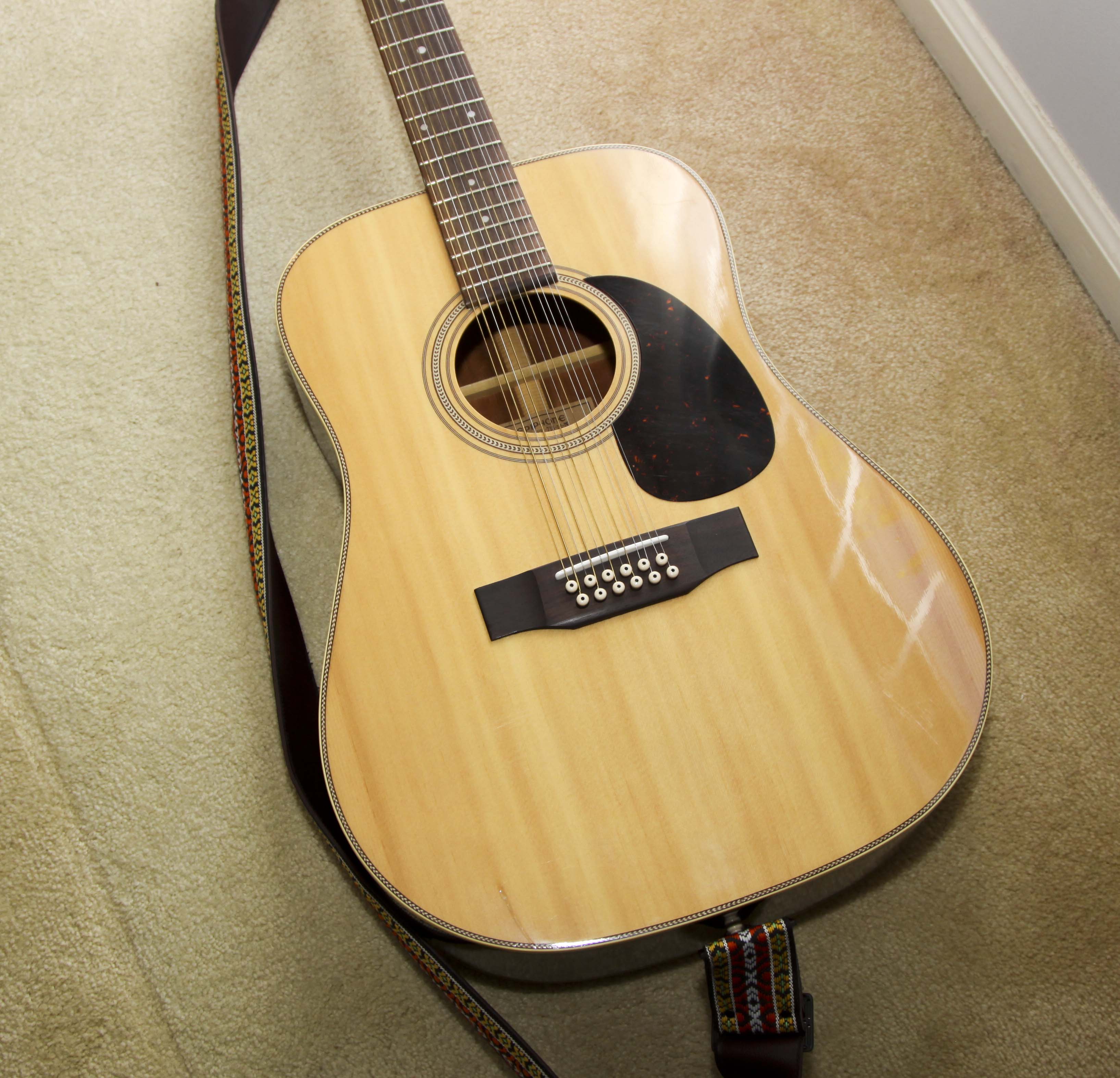 Epiphone Acoustic Guitar With Case Model PR-715-12-N