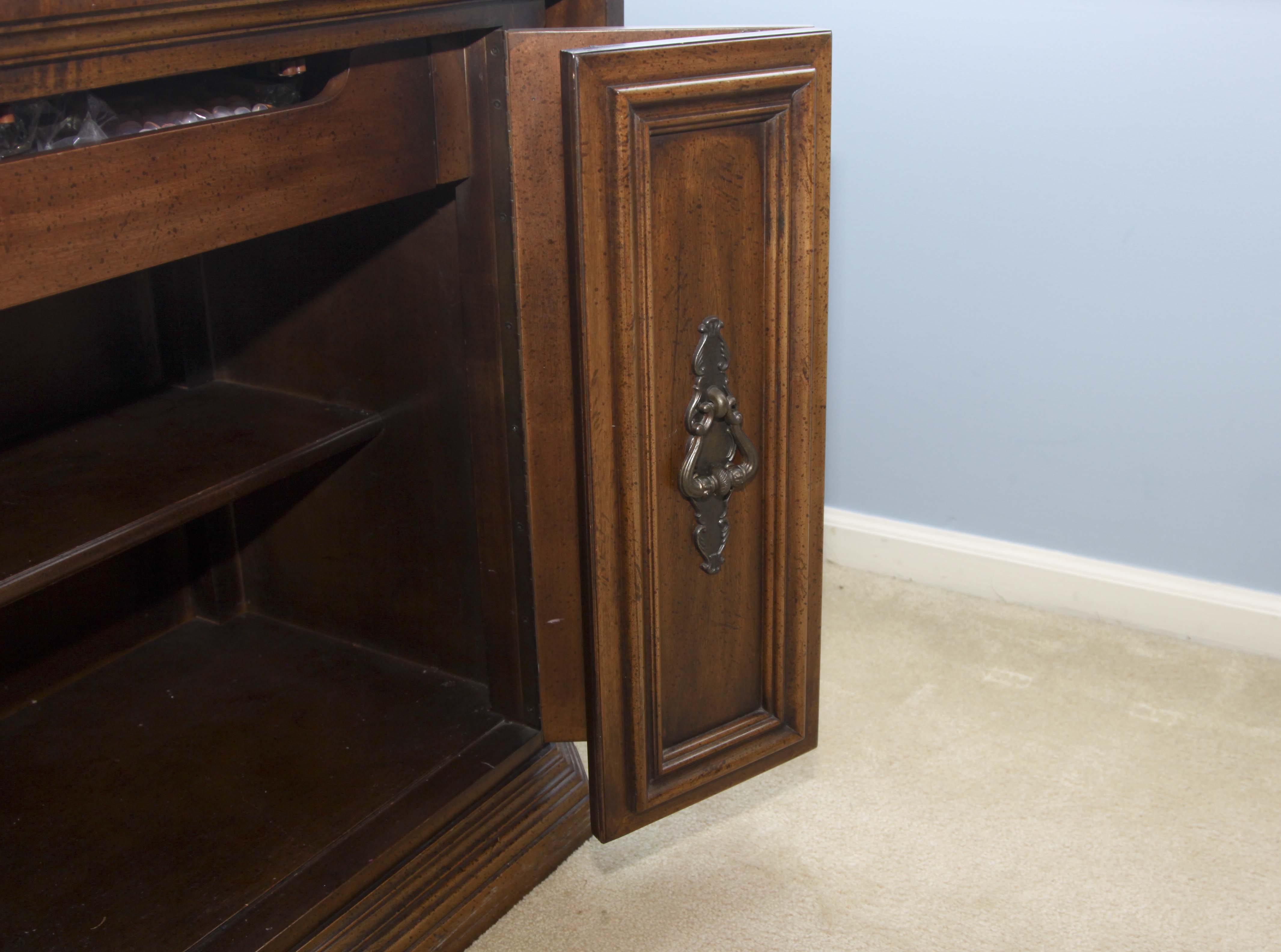 Vintage Wood and Granite Buffet