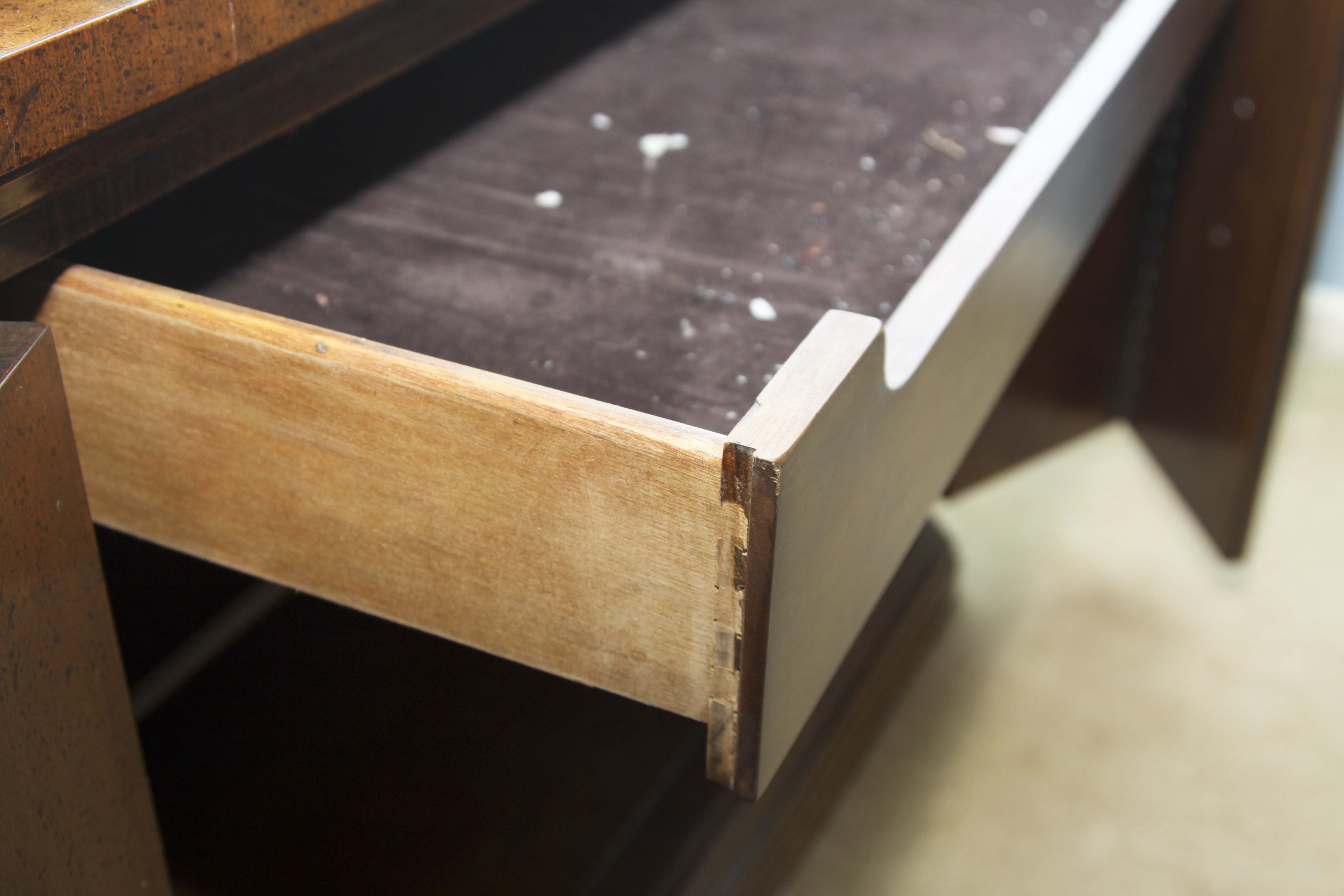 Vintage Wood and Granite Buffet