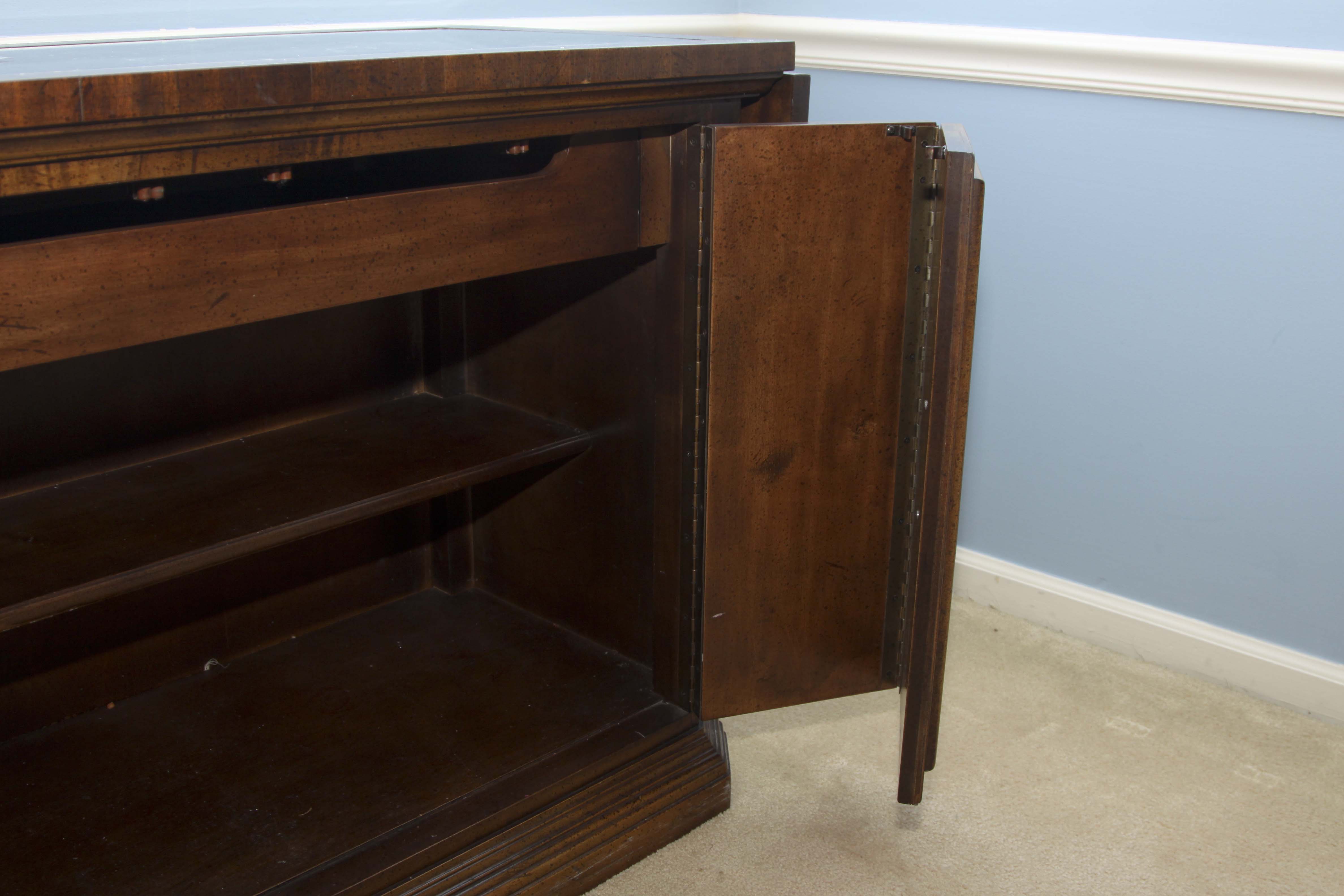 Vintage Wood and Granite Buffet