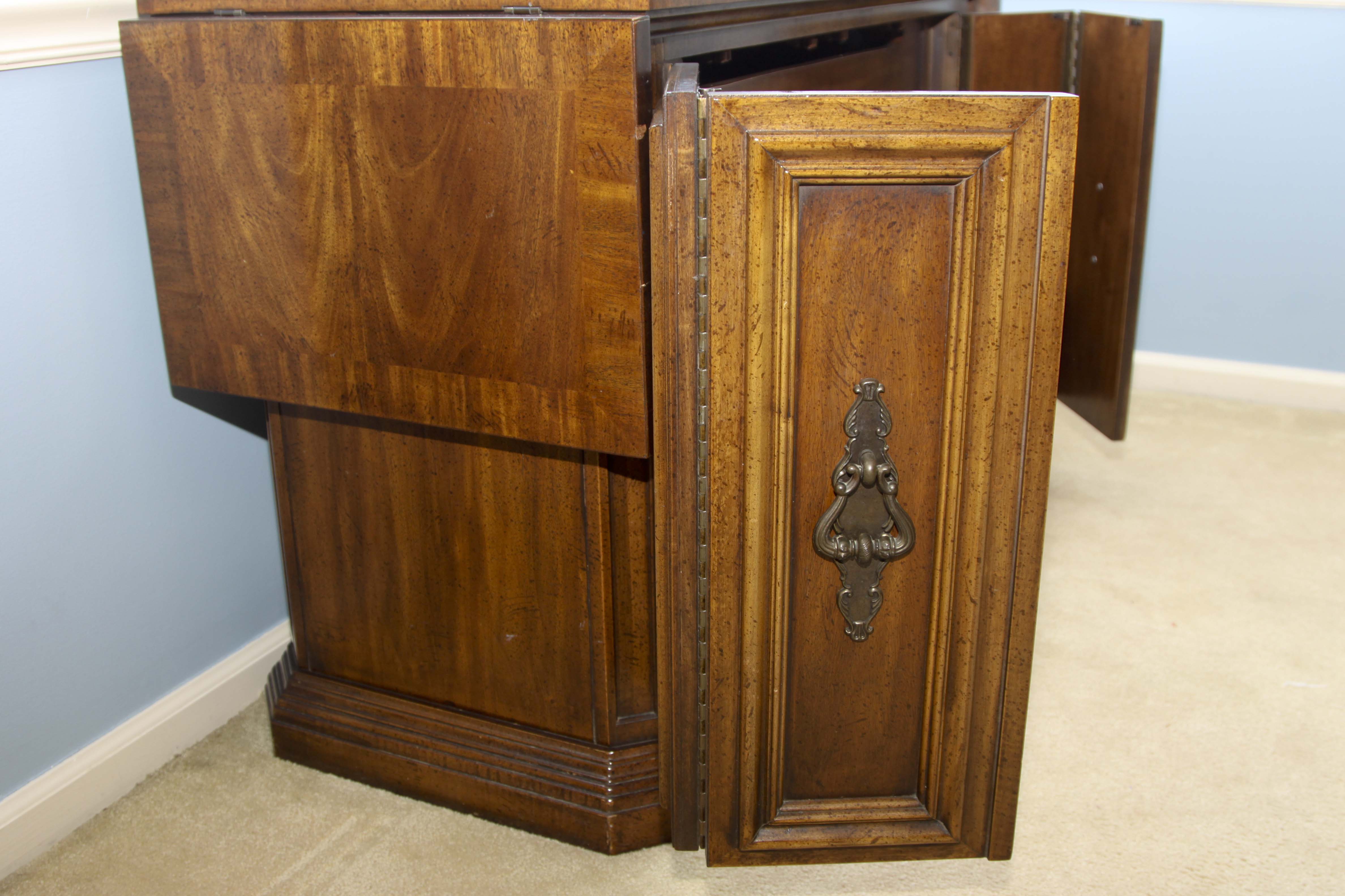 Vintage Wood and Granite Buffet