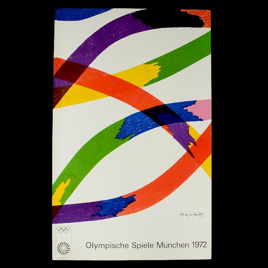 Piero Dorazio 1972 Munich Olympics Poster