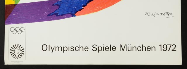 Piero Dorazio 1972 Munich Olympics Poster