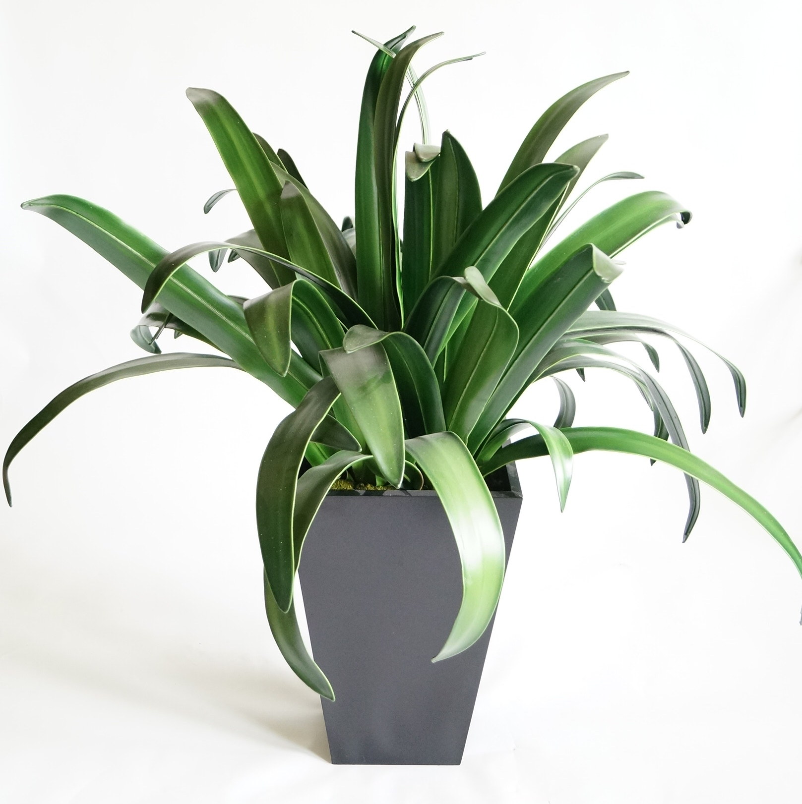 Large Faux Plant in Metal Container