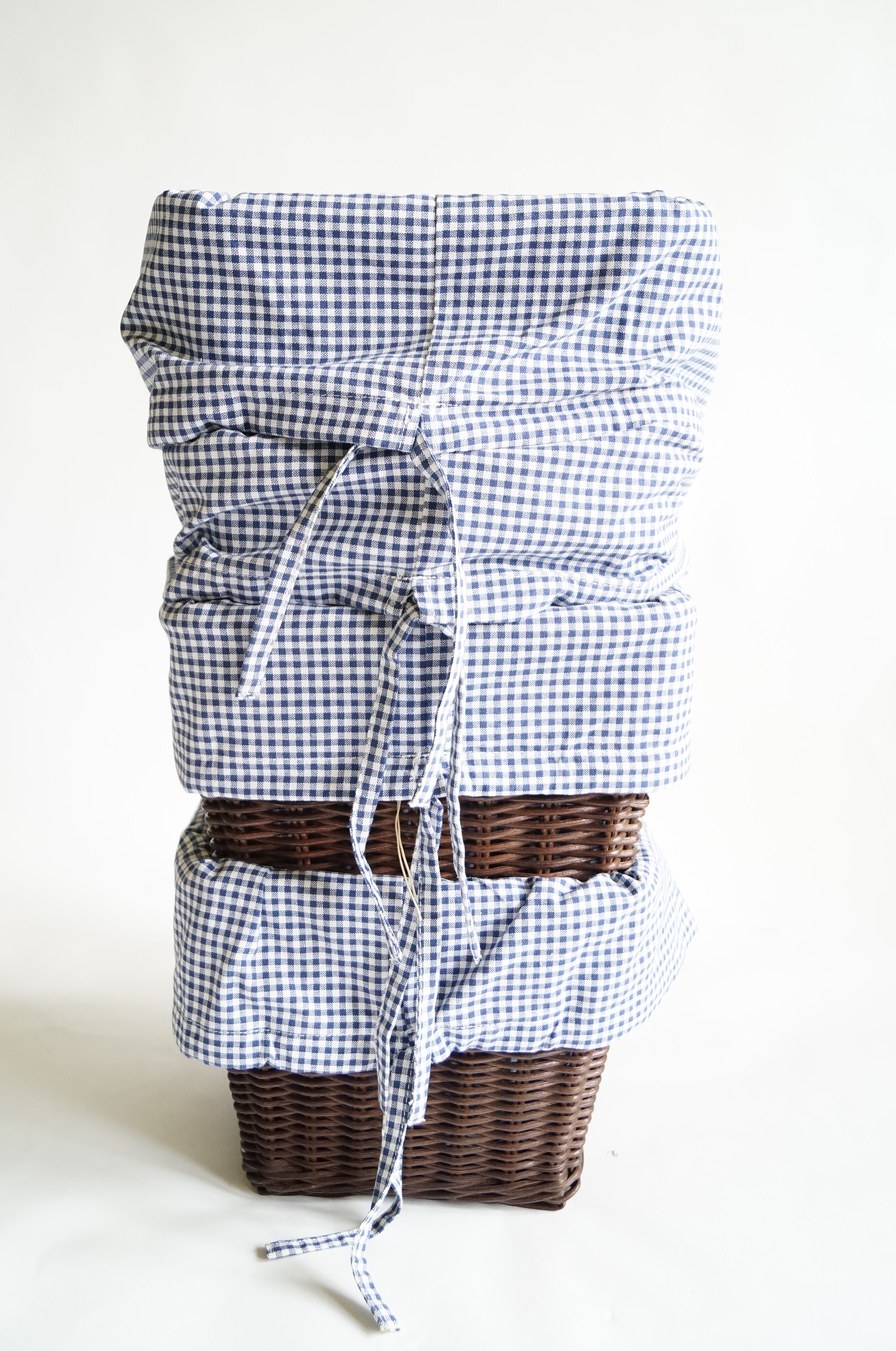 Baskets and Gingham Containers