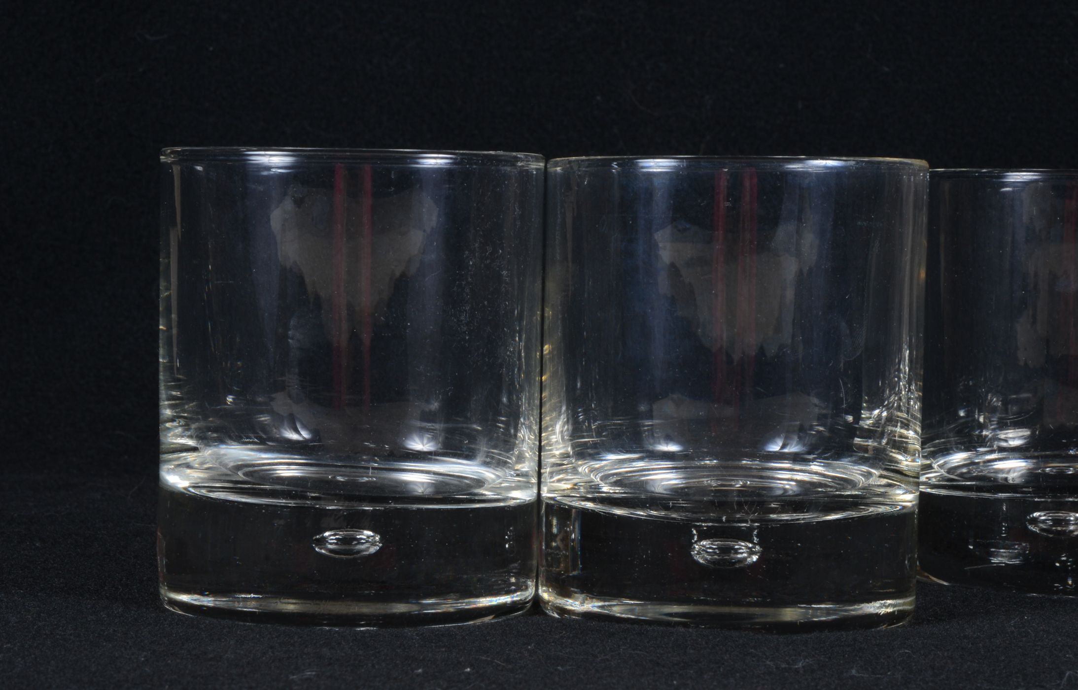 Set of Four Steuben Style Glass Tumblers