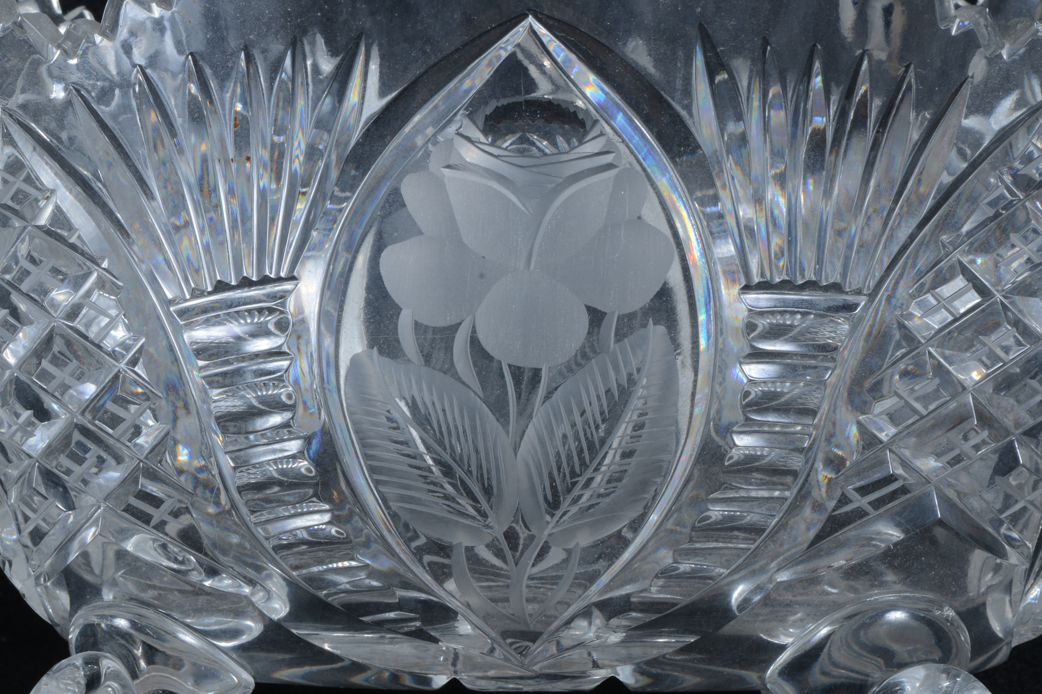 Pair of Brilliant Cut Crystal Bowls