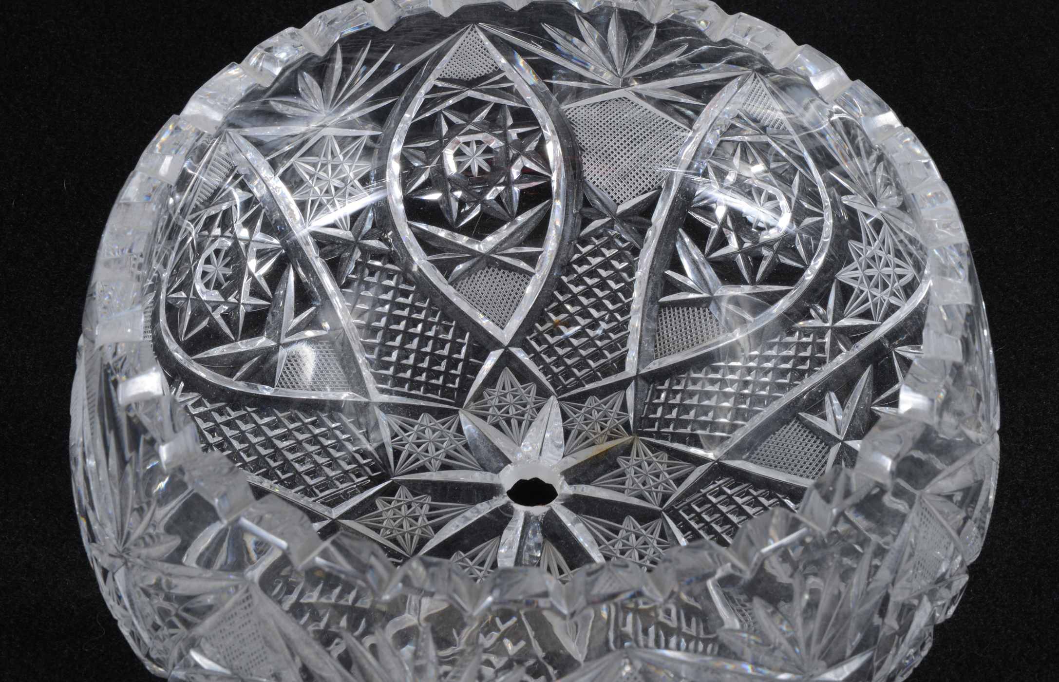 Pair of Brilliant Cut Crystal Bowls