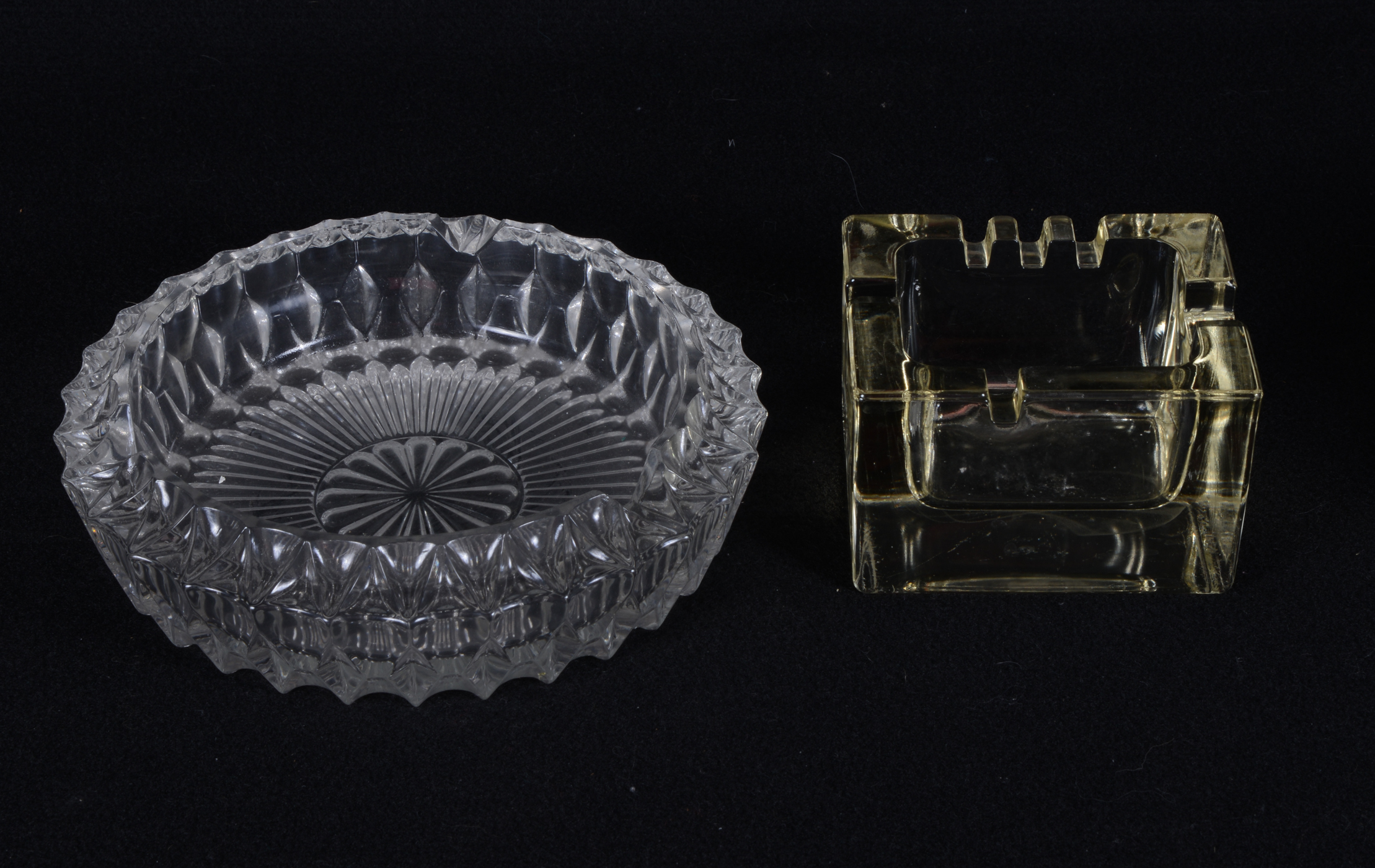 Collection of Vintage Glass Ash Receivers