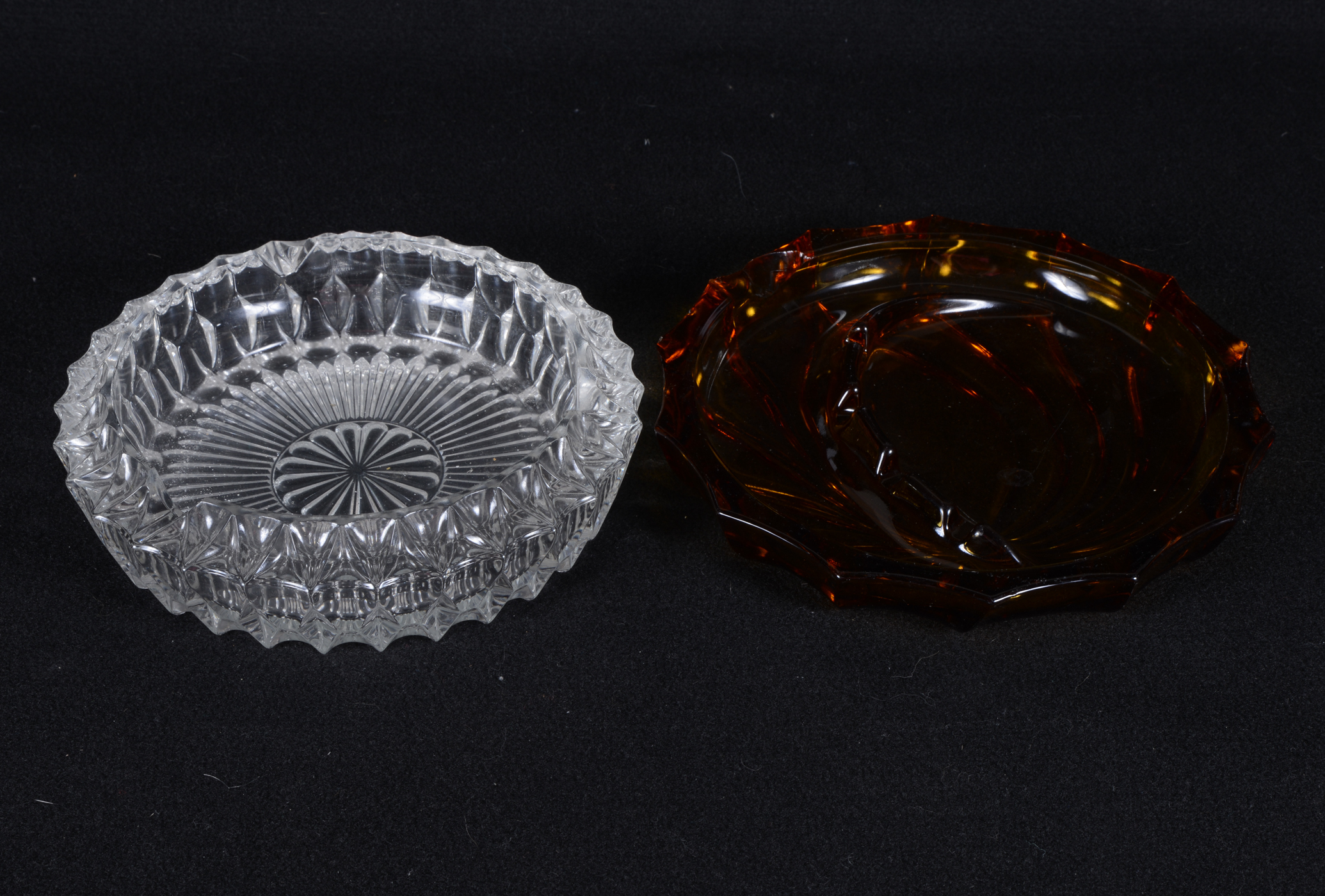 Collection of Vintage Glass Ash Receivers