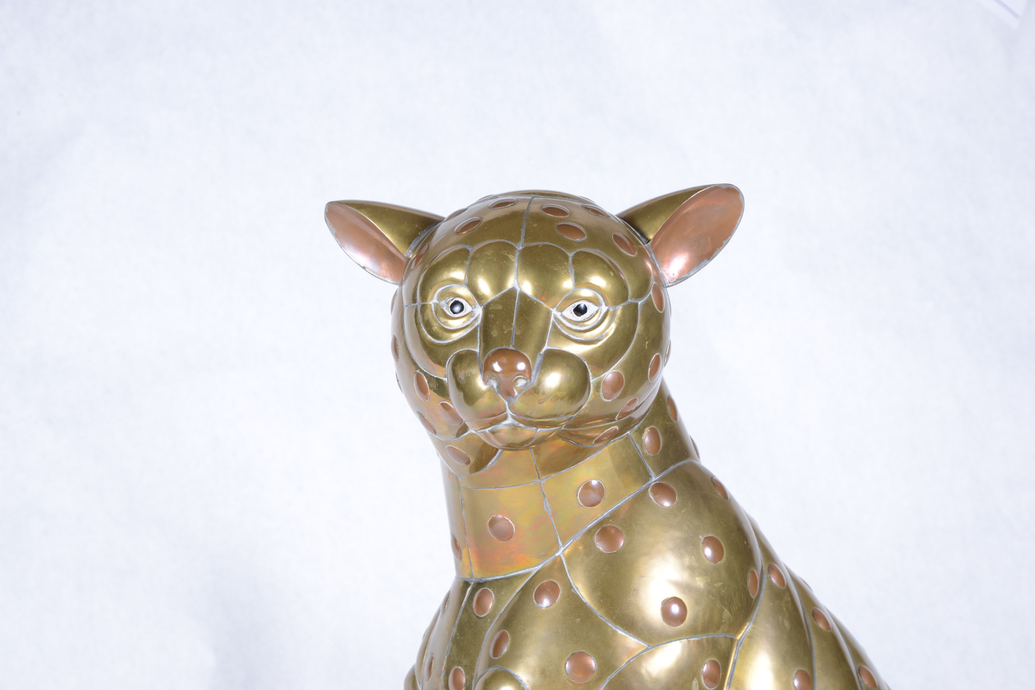 Brass Cheetah Statuette
