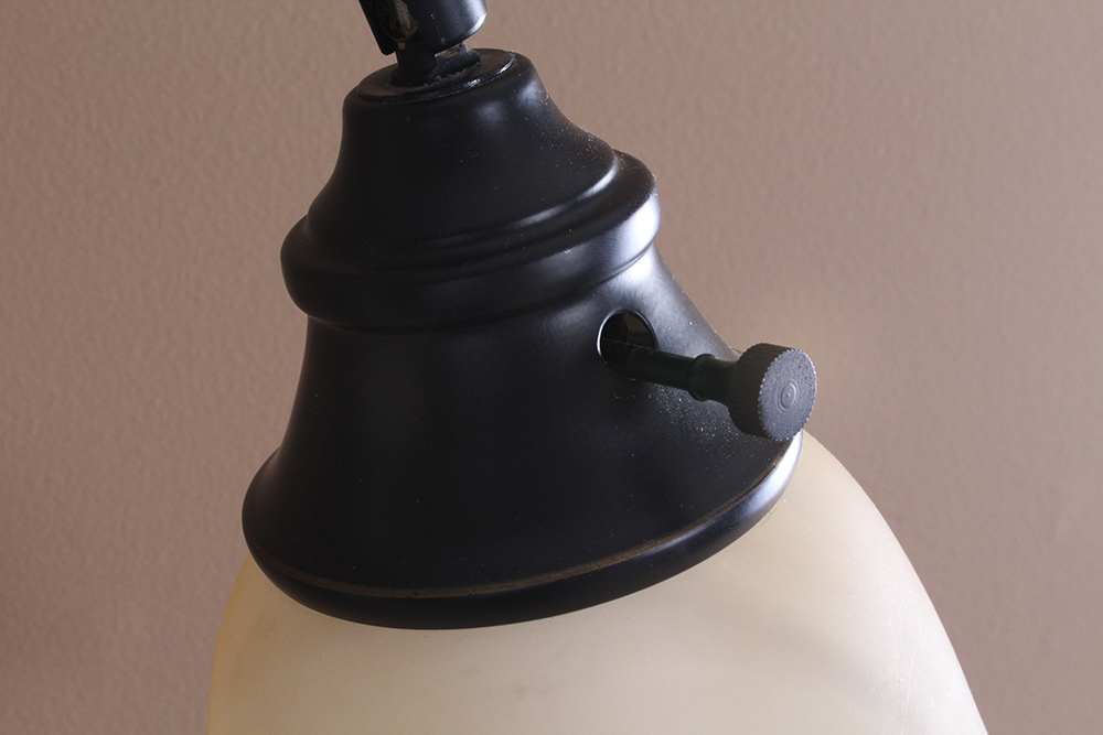 Black Cast Metal Floor Lamp